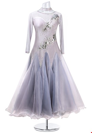 Crystal Sparks Sequined Ballroom Standard Dress MQB183