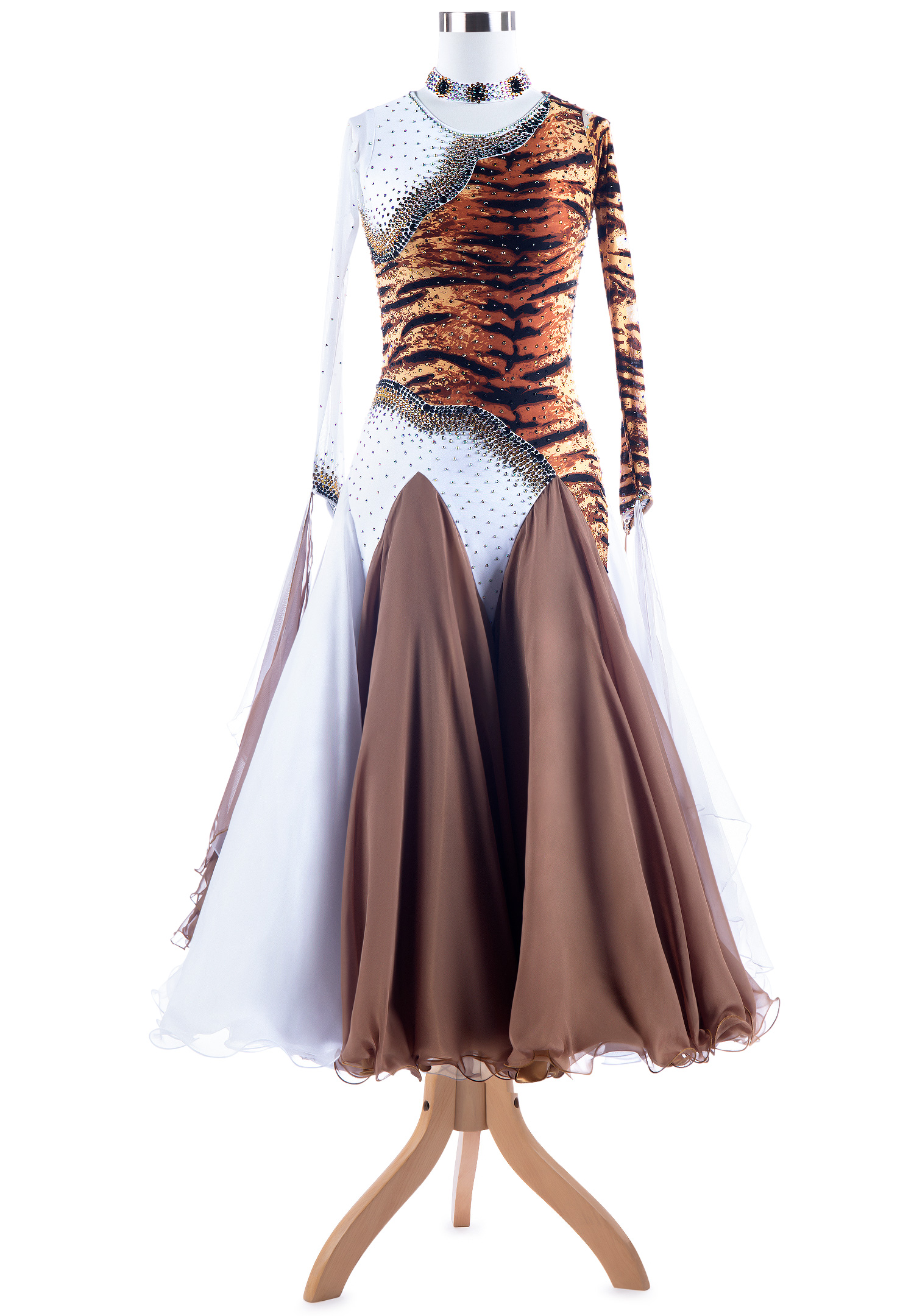 Crystallized Exotic Ballroom Smooth Costume A5358 | International Ballroom