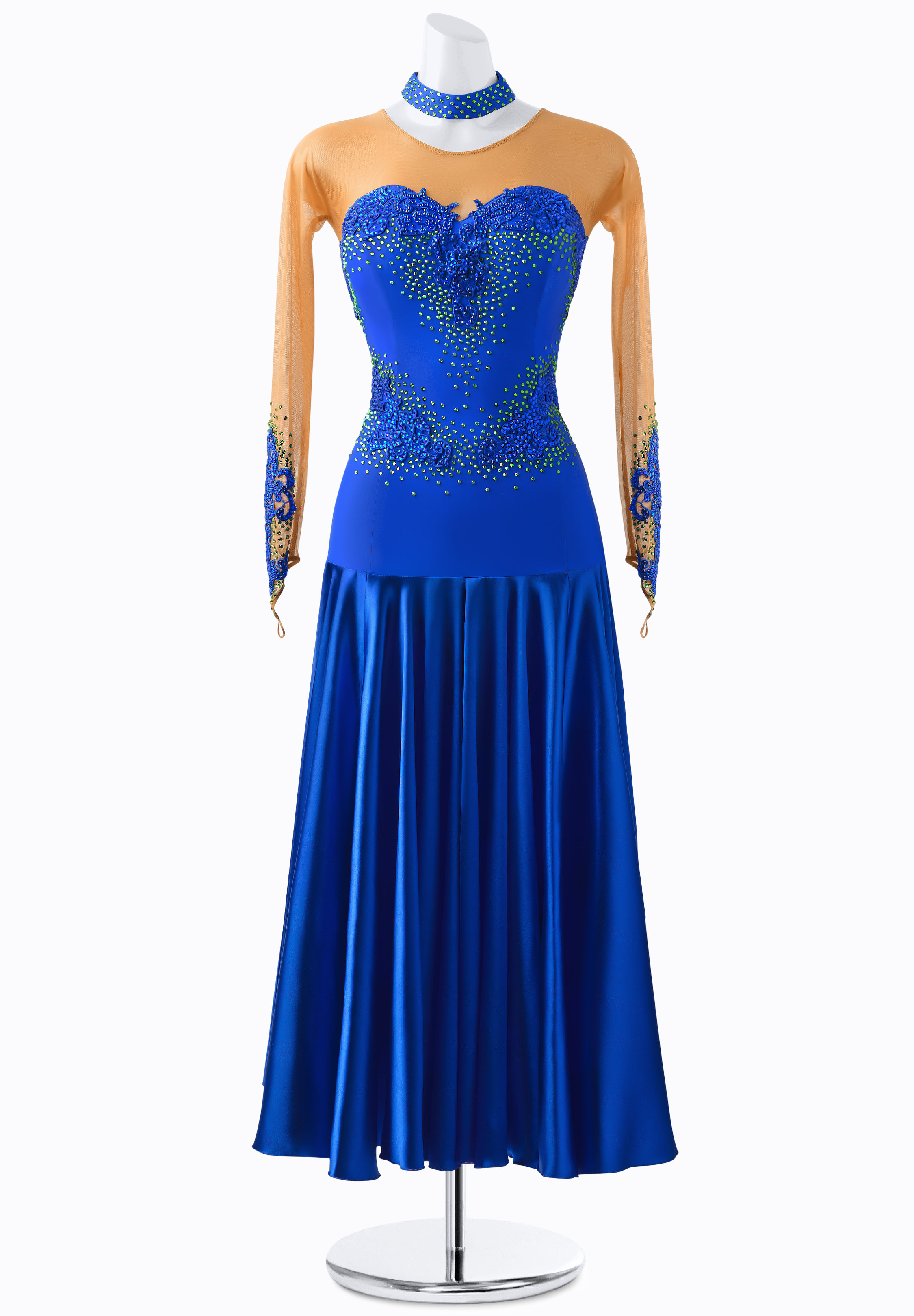 Crystallized Sunburst Smooth Gown JT-S3793