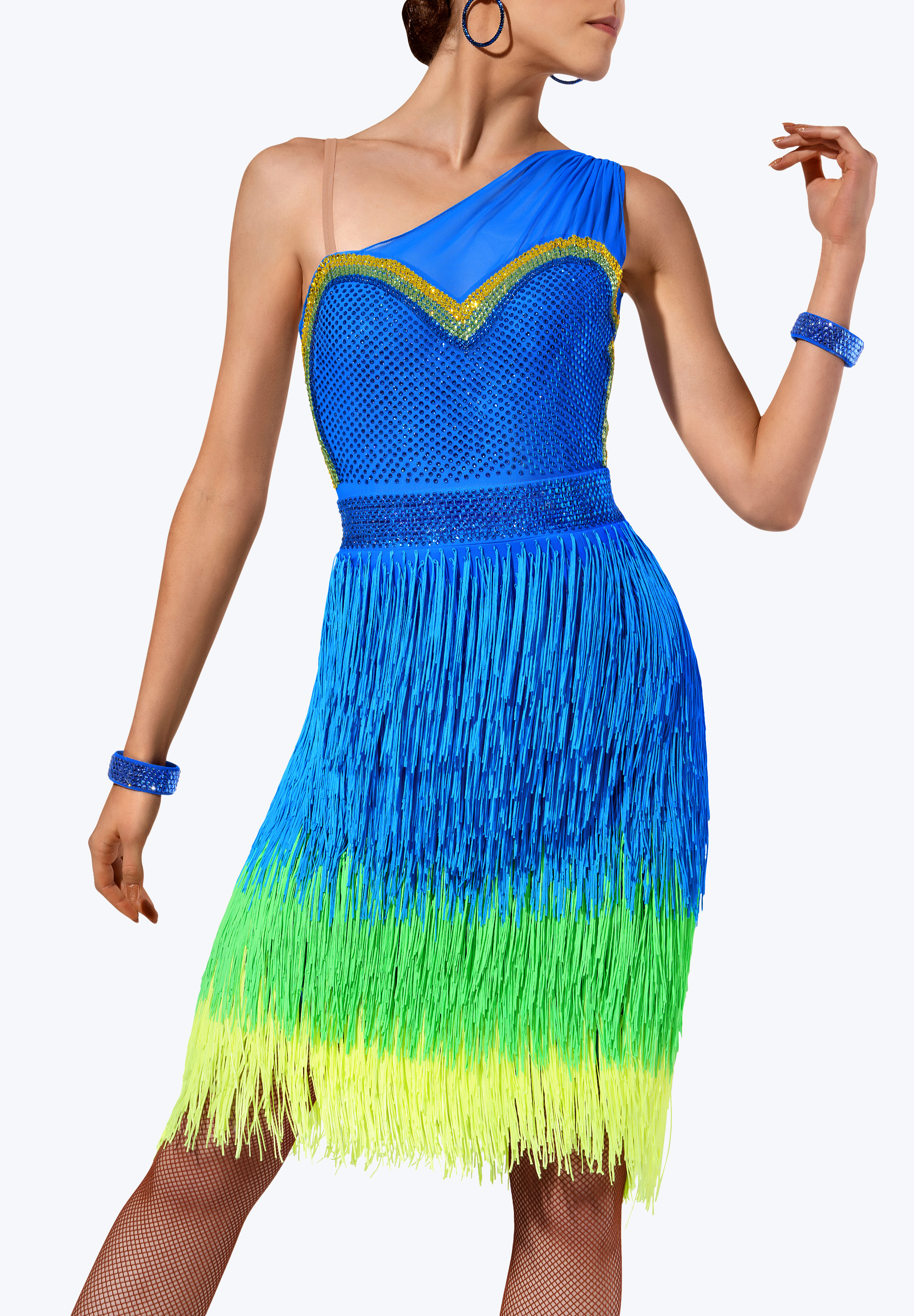 Neon Seas Latin Dress DSI-L24006