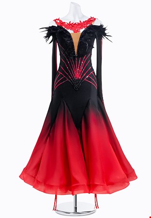 Dark Ombre Ballroom Gown JT-B3892