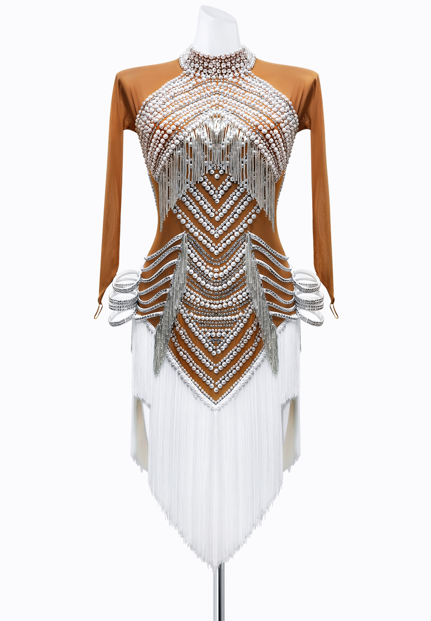 Divine Pearl Latin Dress AM-L3654