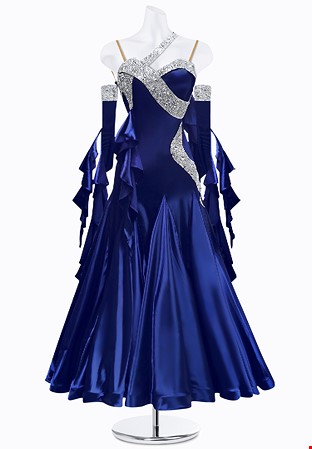 Elegant Frill Ballroom Gown AM-B3442