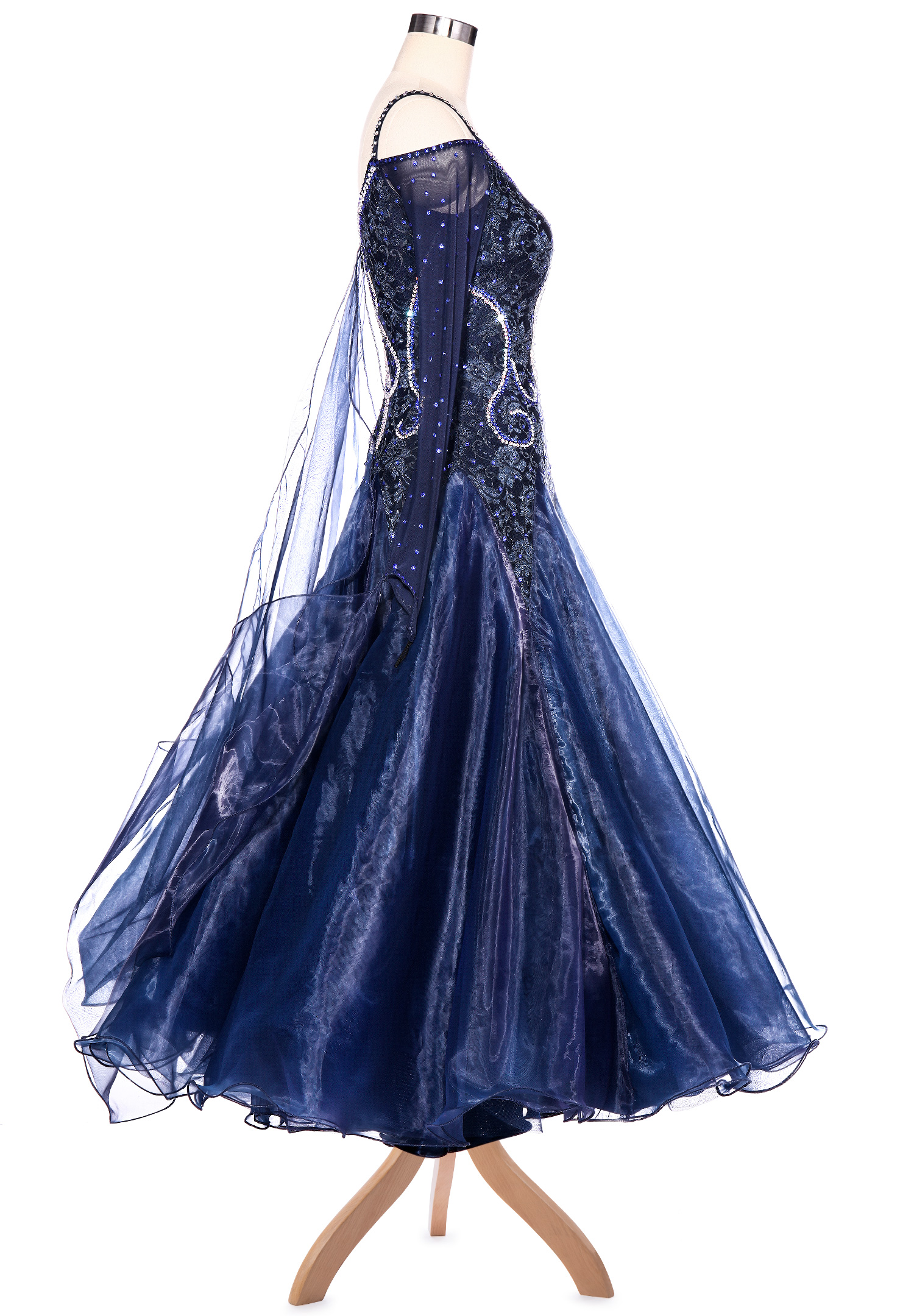 Navy blue shop ballroom dress