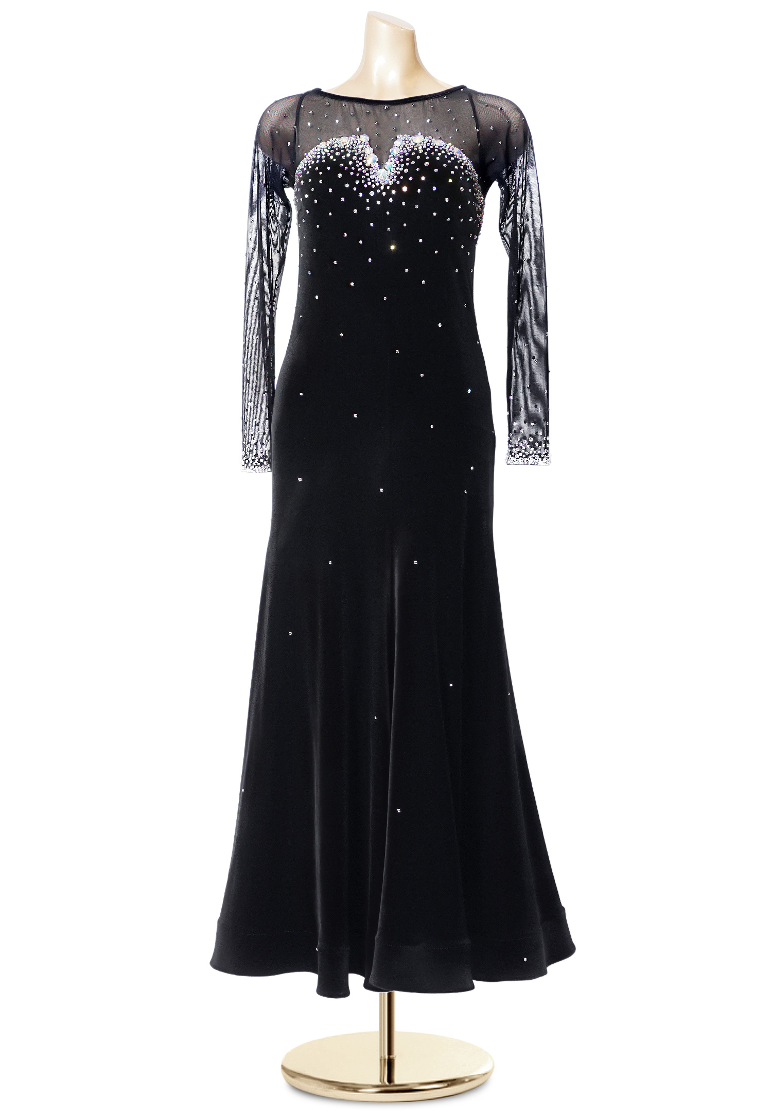 semi formal starry night theme cocktail dress