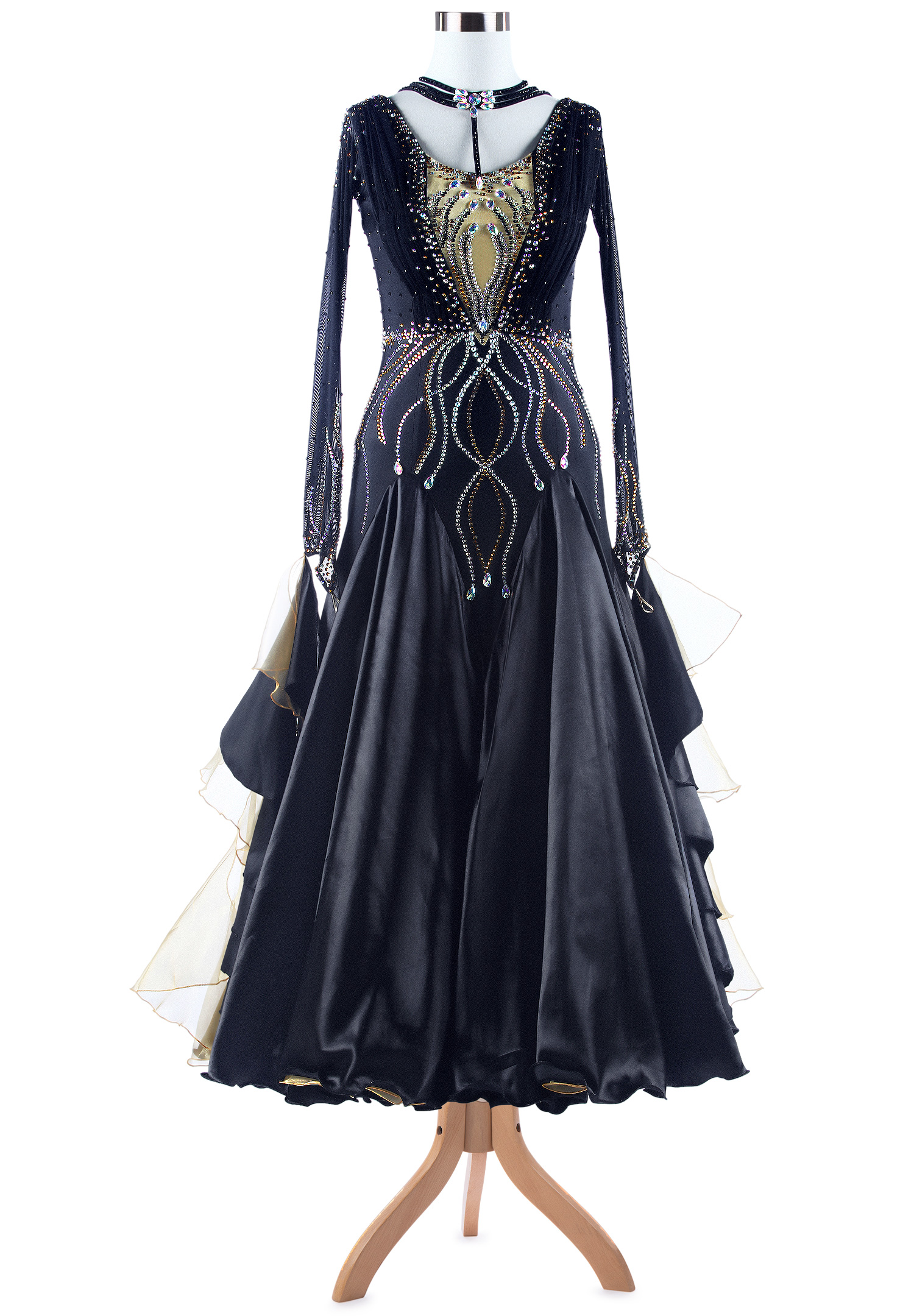 Elegant Stunning Wave Smooth Dance Competition Costume VN-A5325