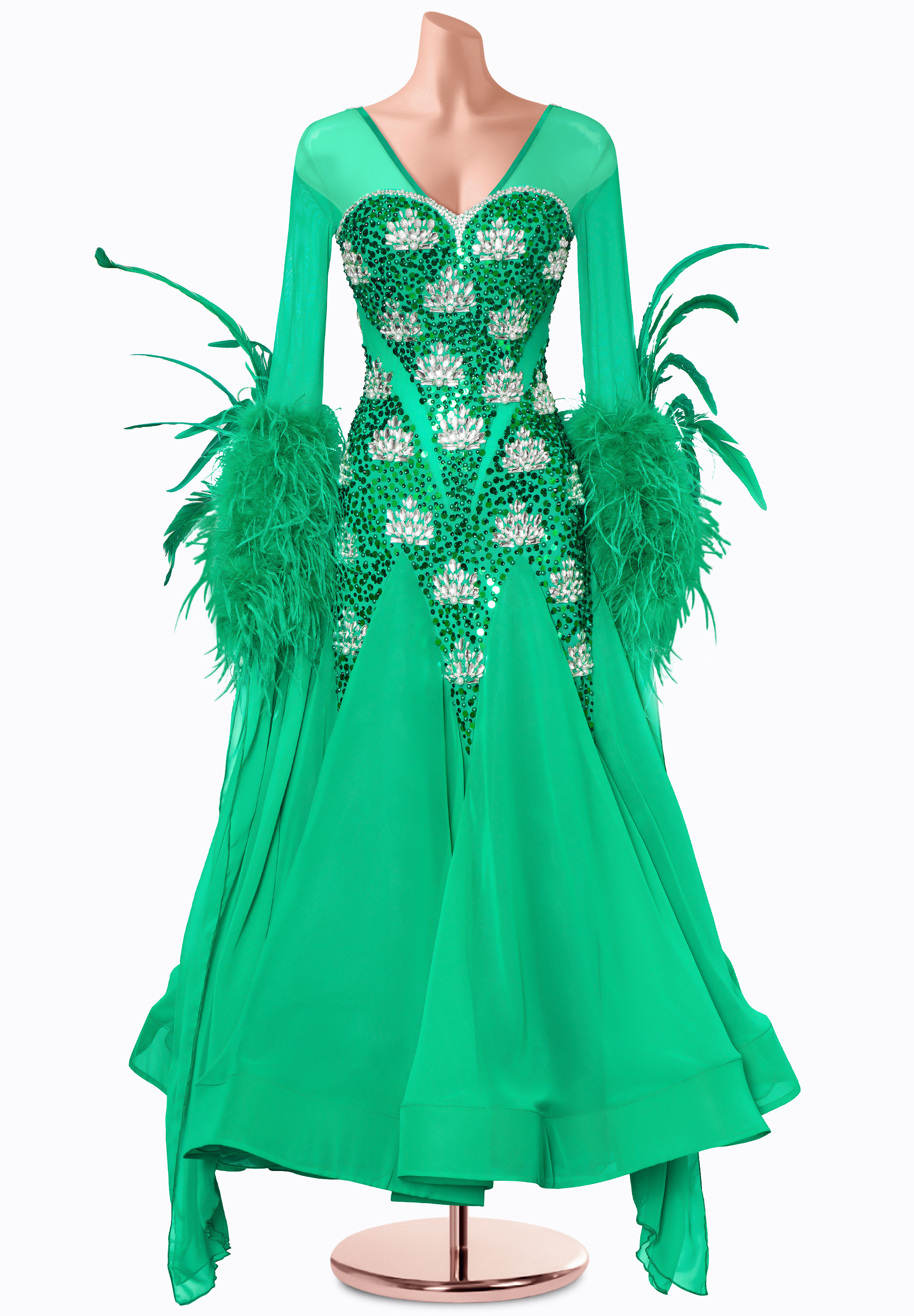 Emerald Tiara Ballroom Gown MF-B0522