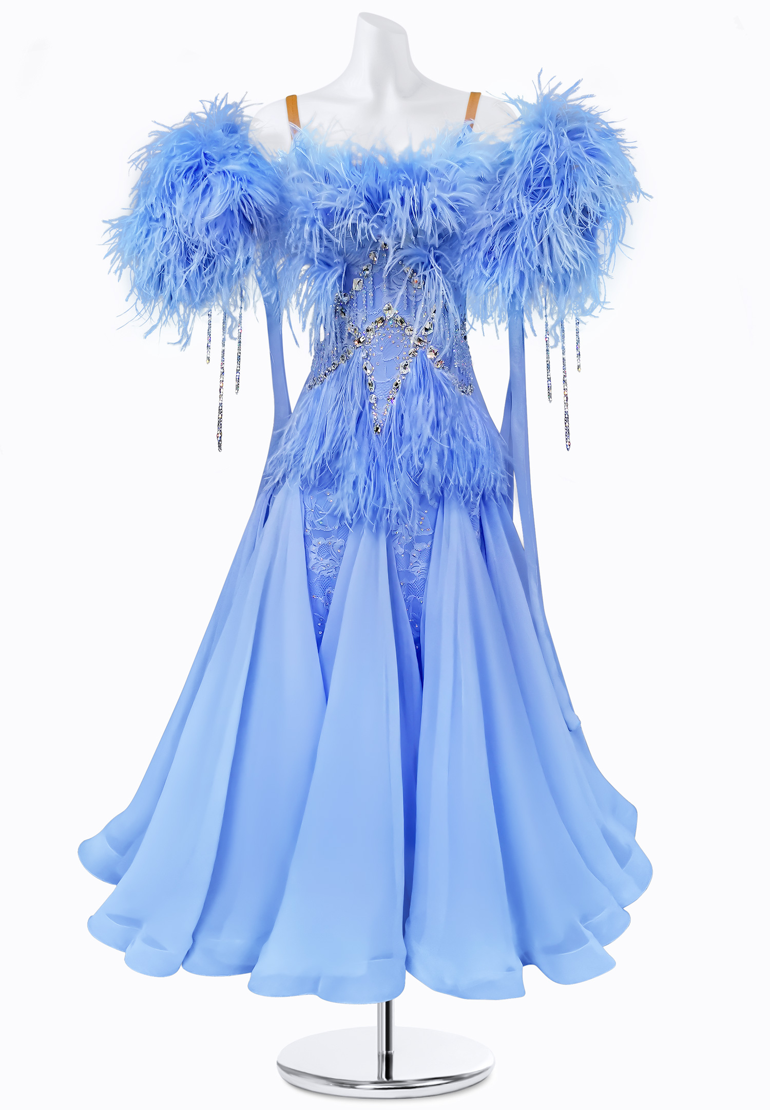 Euphoric Feather Ballroom Gown AM-B3235