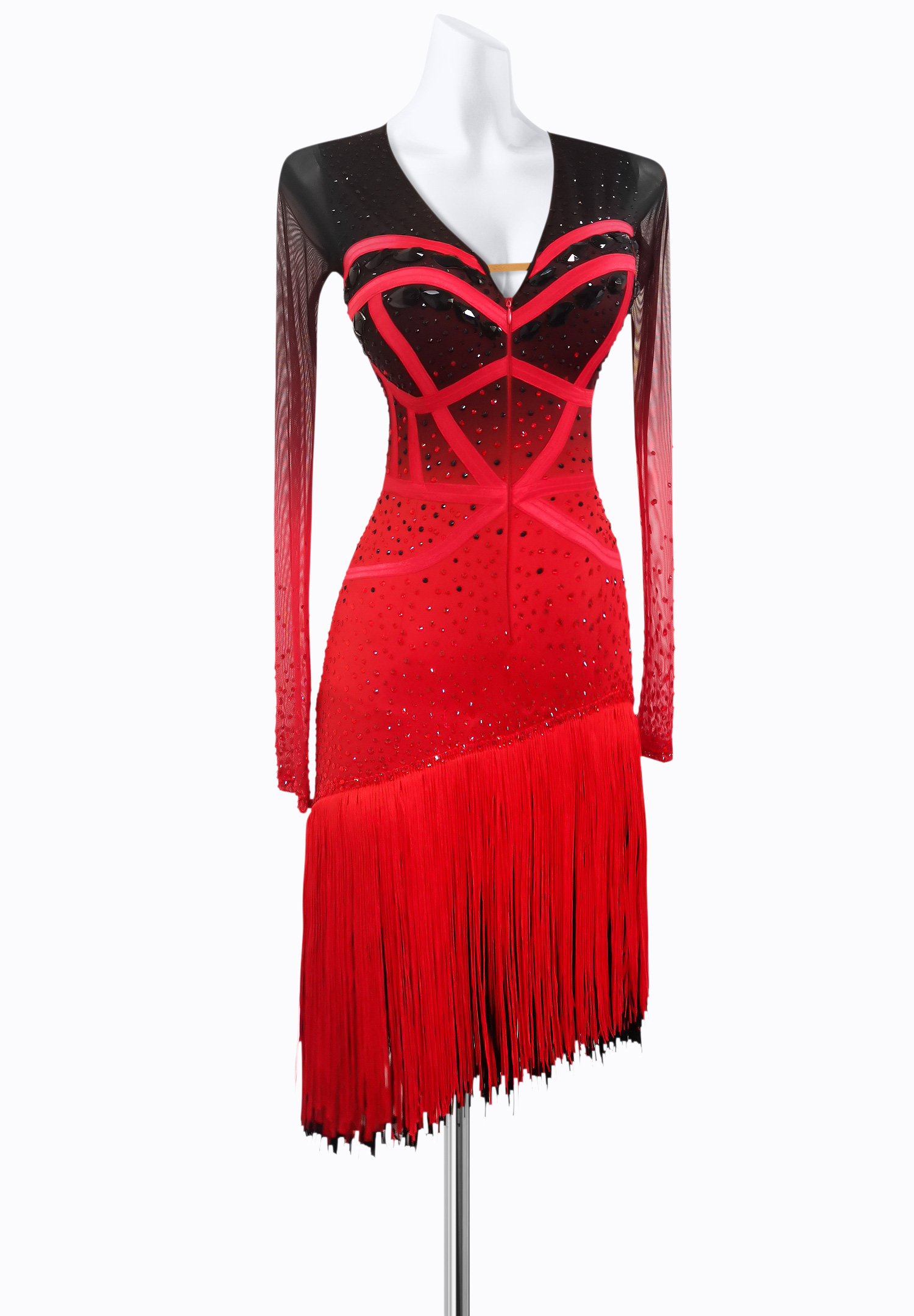 Faded Crystal Latin Dress AM-L3613