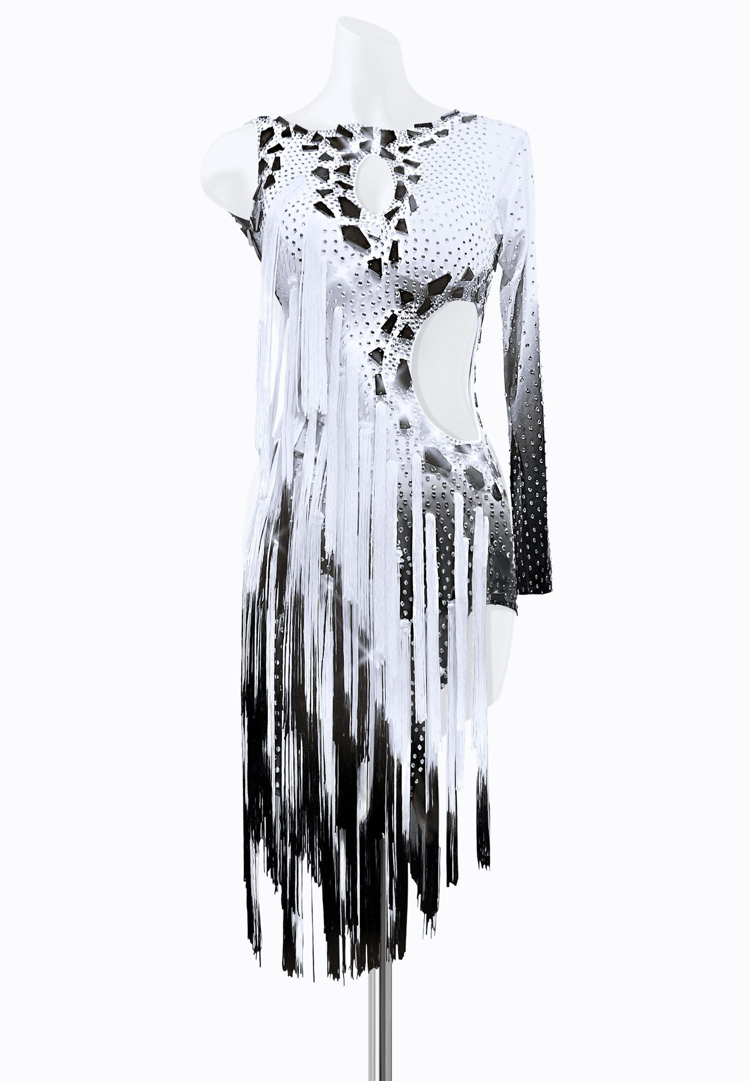 Faded Fringe Latin Dress PR-L205026