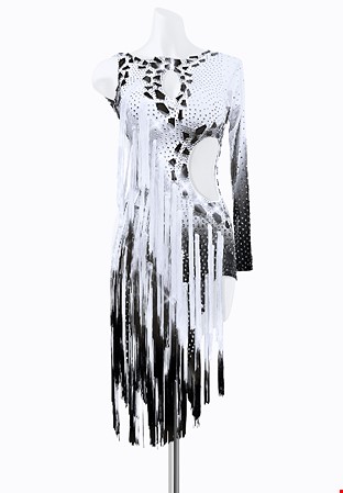 Faded Fringe Latin Dress PR-L205026