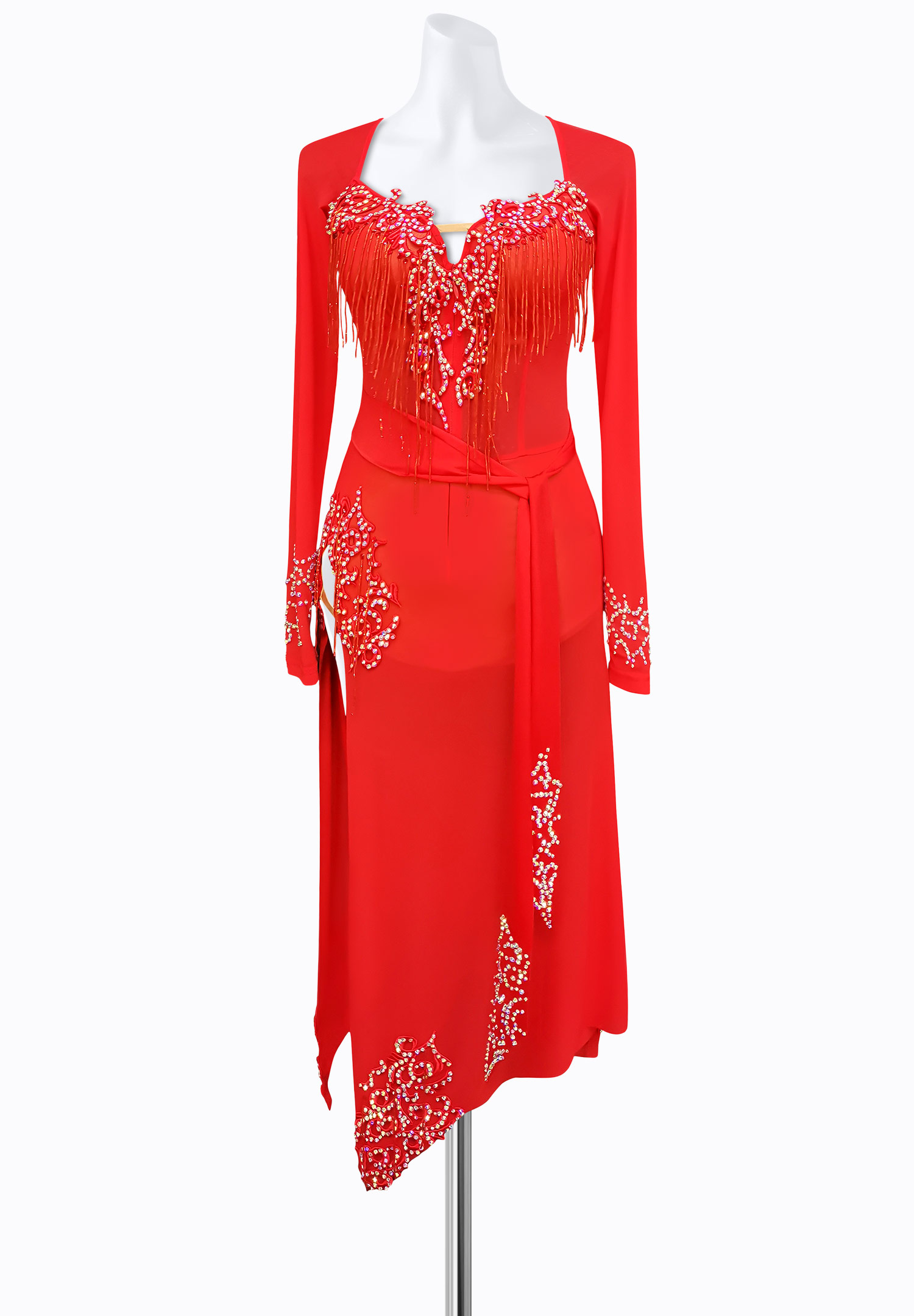 Fiery Applique Latin Dress AM-L3201