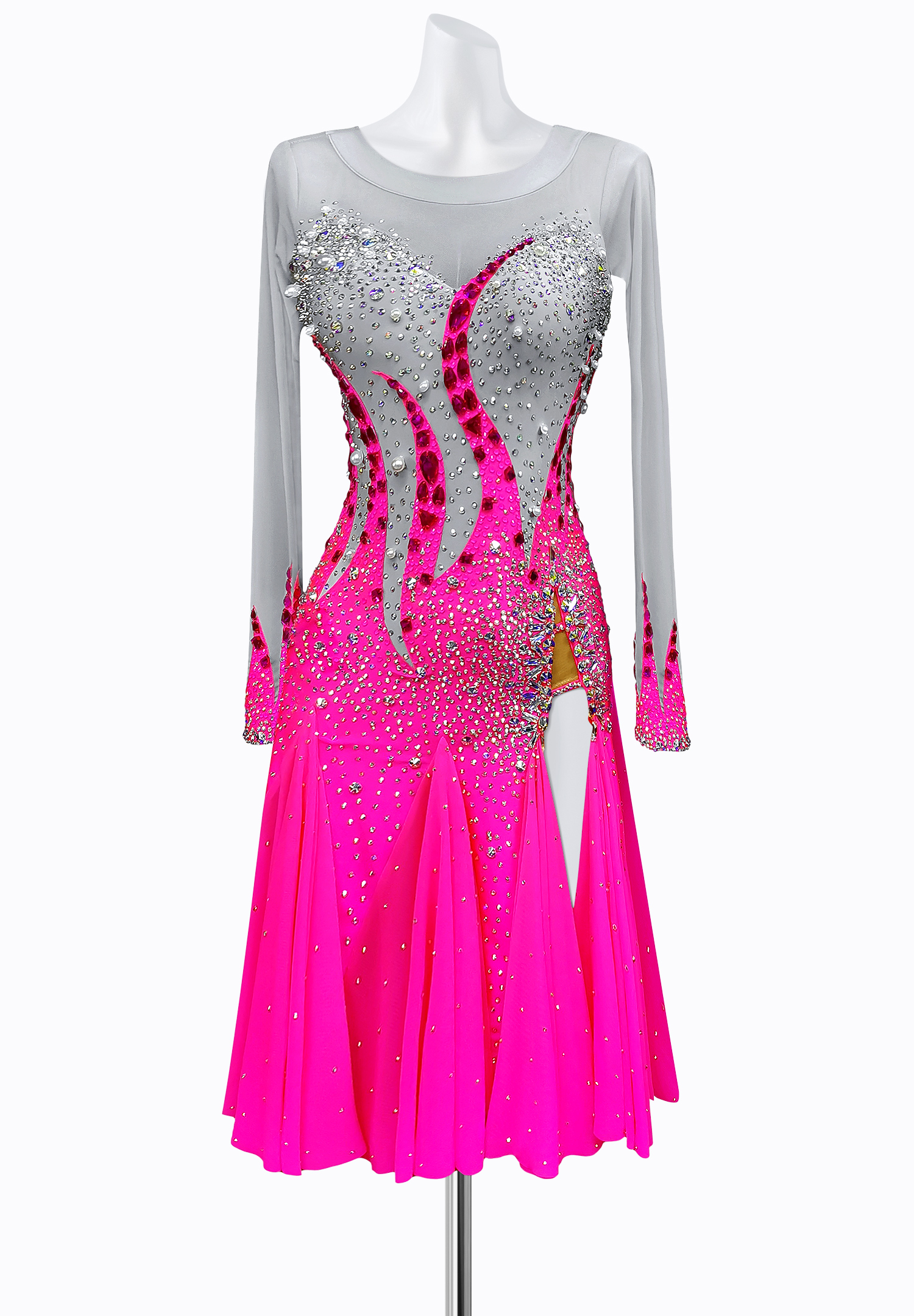 Flaming Pearl Latin Dress AM-L3417