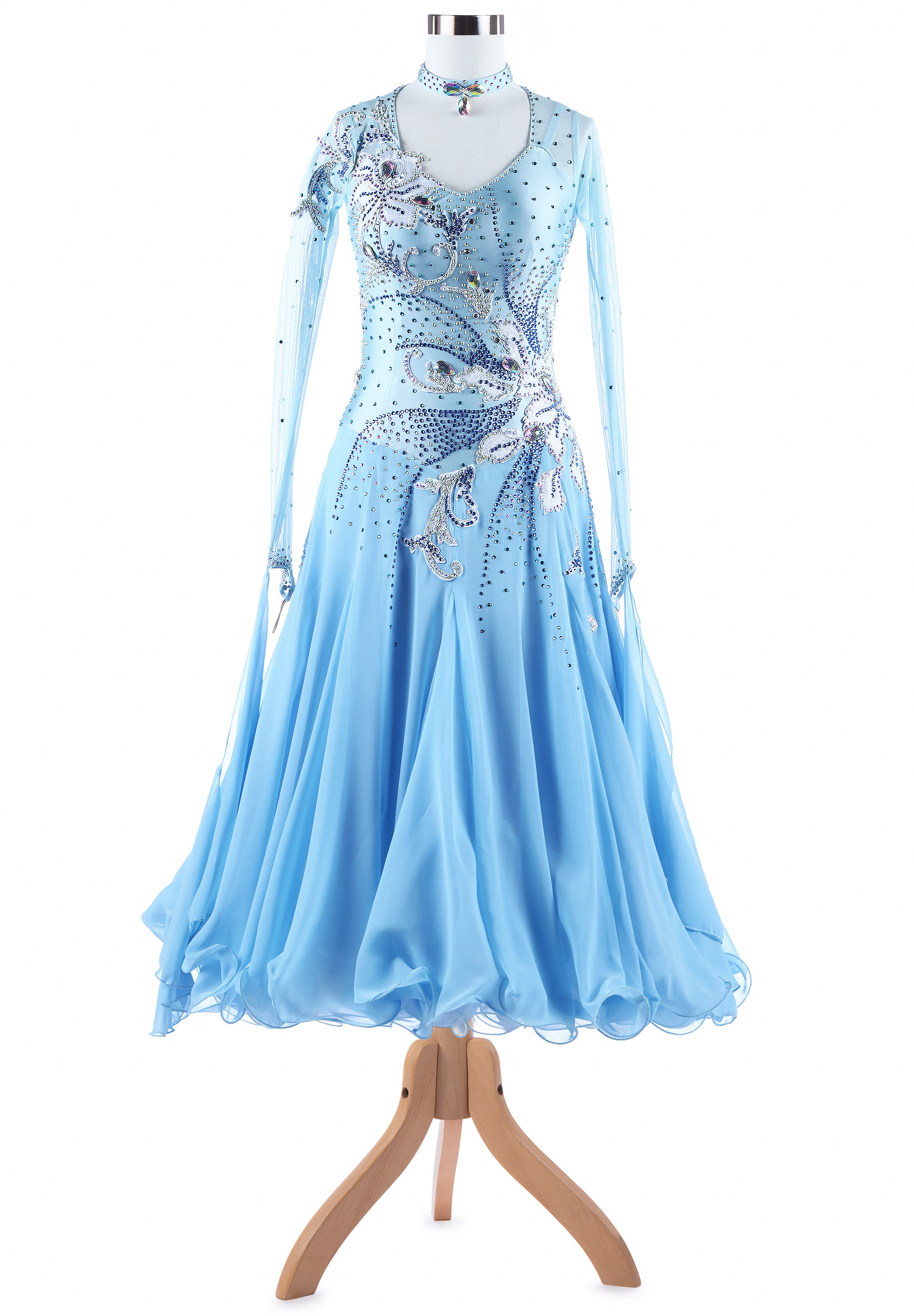 Floral Burst Dance Competition Dress VN-A5351