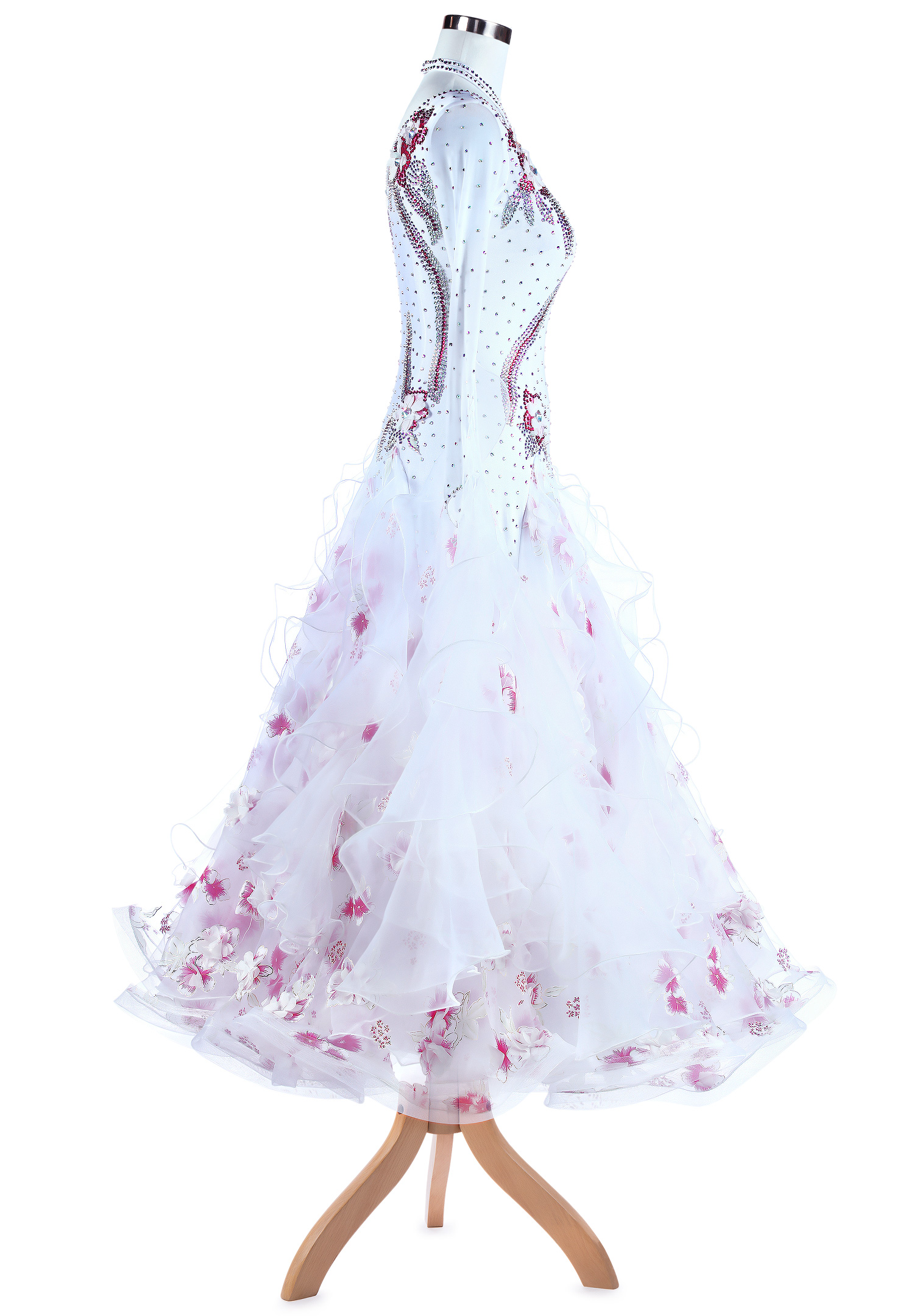 Floral Fairytale Crystal Ballroom Gown A5348 | Competition Dress