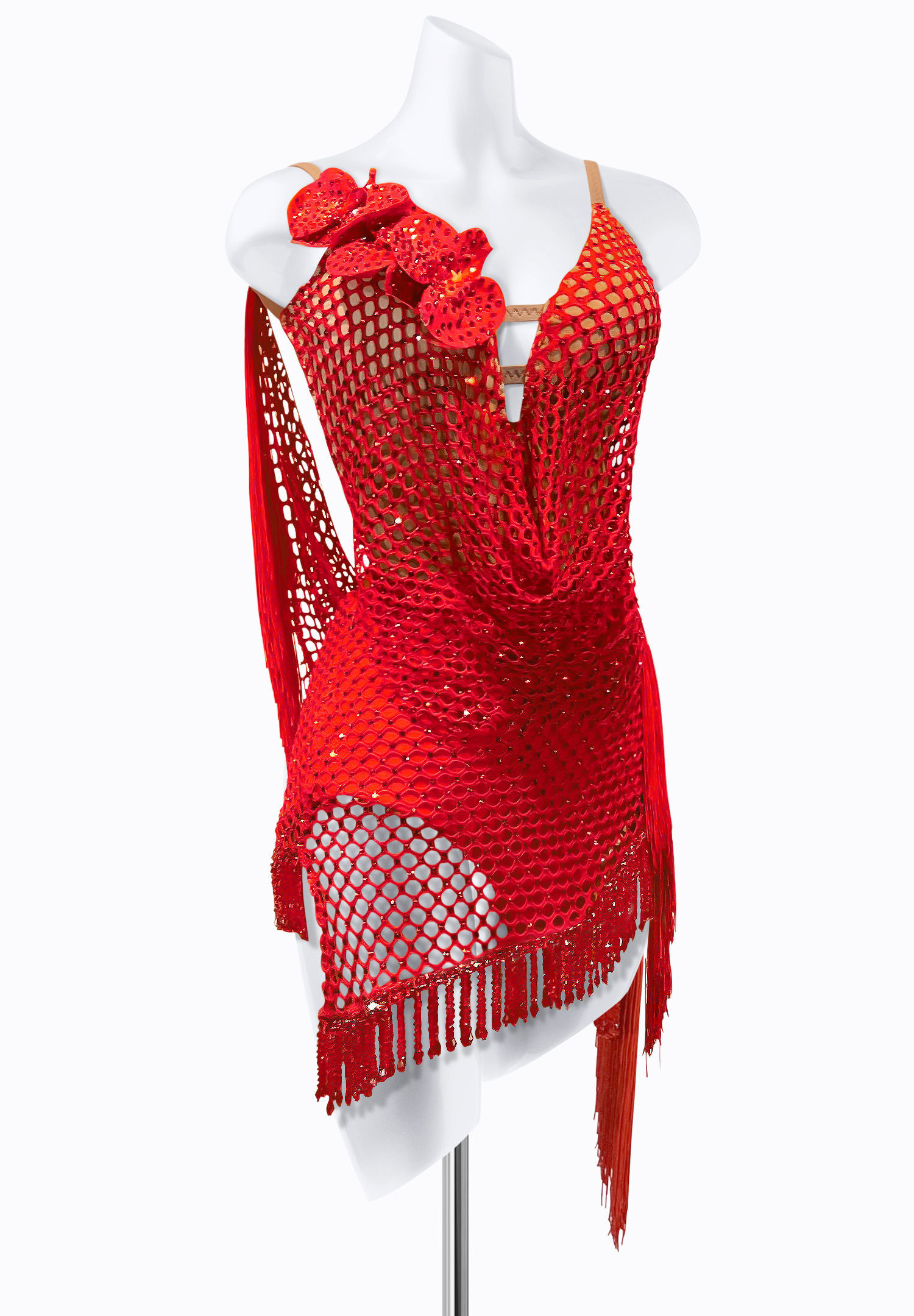 Flower Net Latin Dress PR-L225016