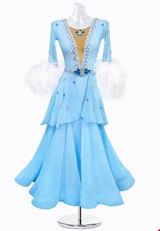 Frozen Pearl Ballroom Gown AMB3248