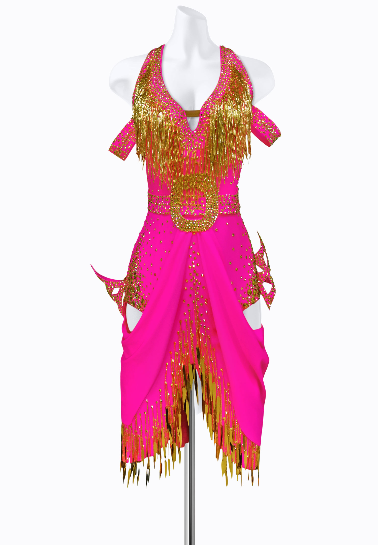 Fusion Fringe Latin Dress AM-L3323