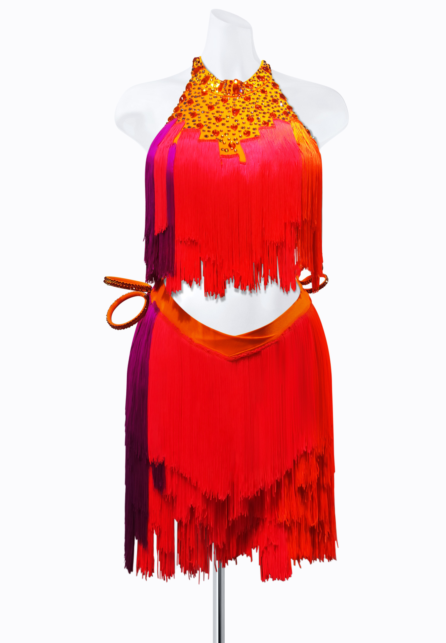 Fusion Fringe Latin Dress AM-L3643