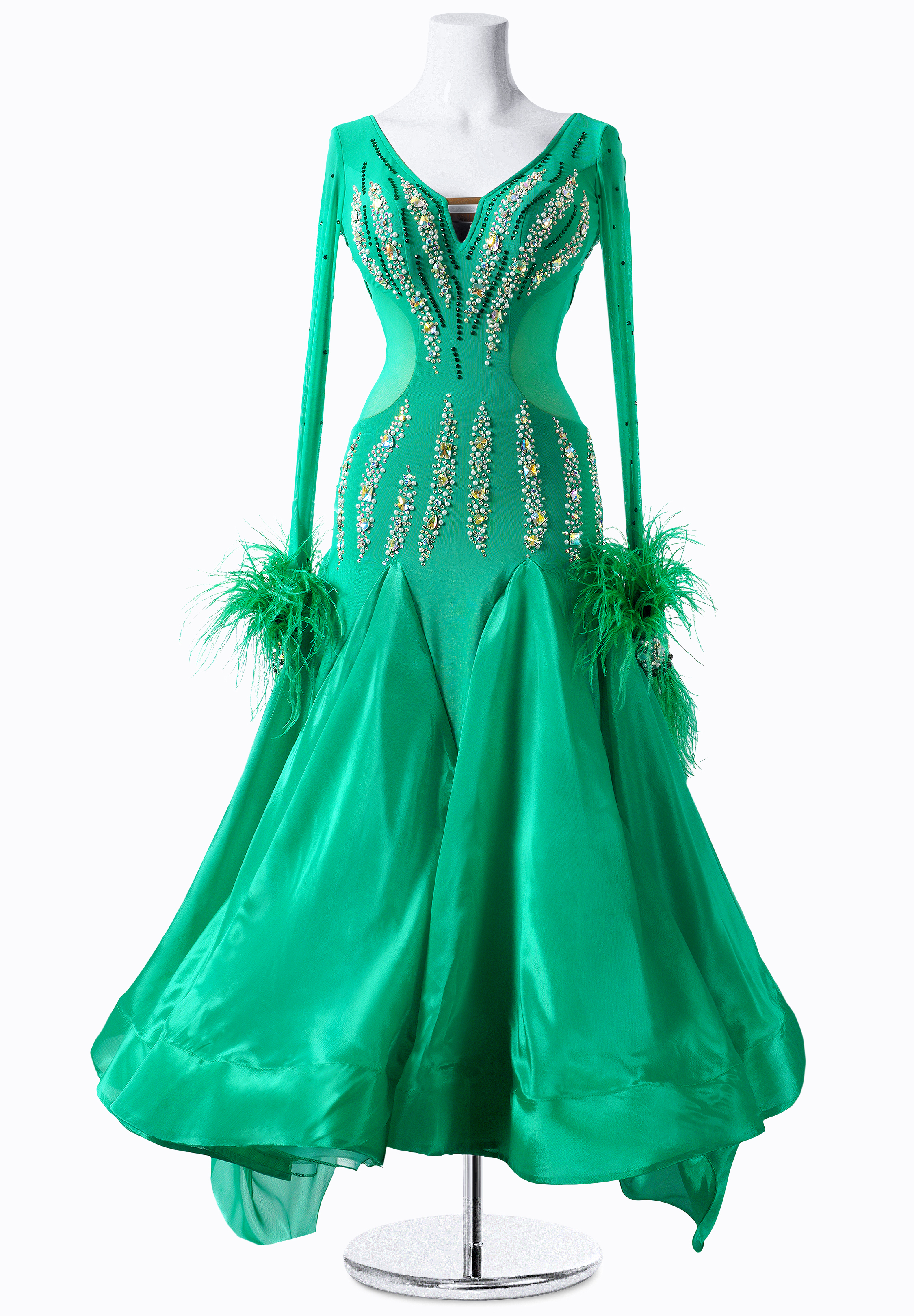Gemstone Adorned Ballroom Dress MF-B0013