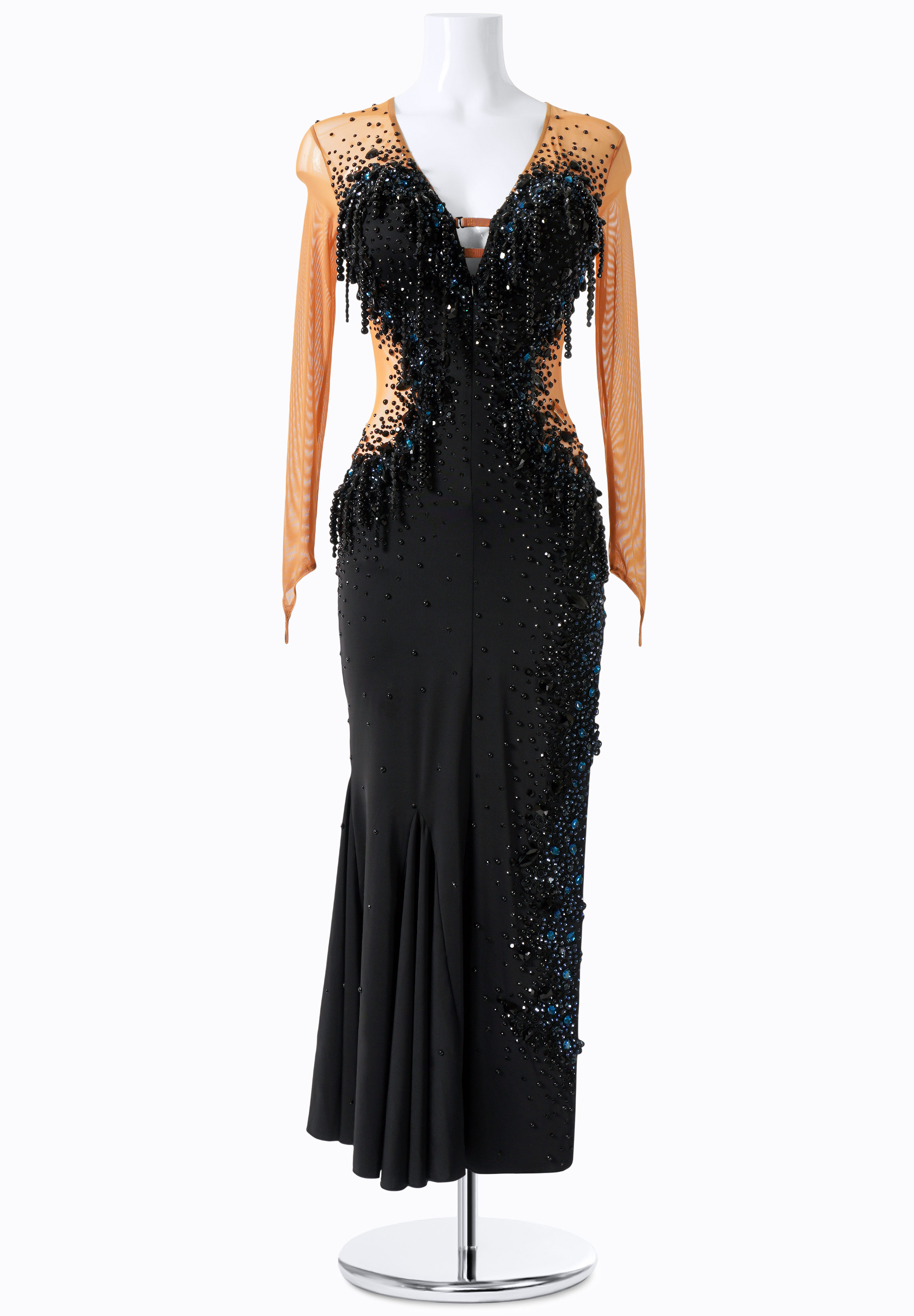 Gemstone High Slit Social Gown MF-L0098