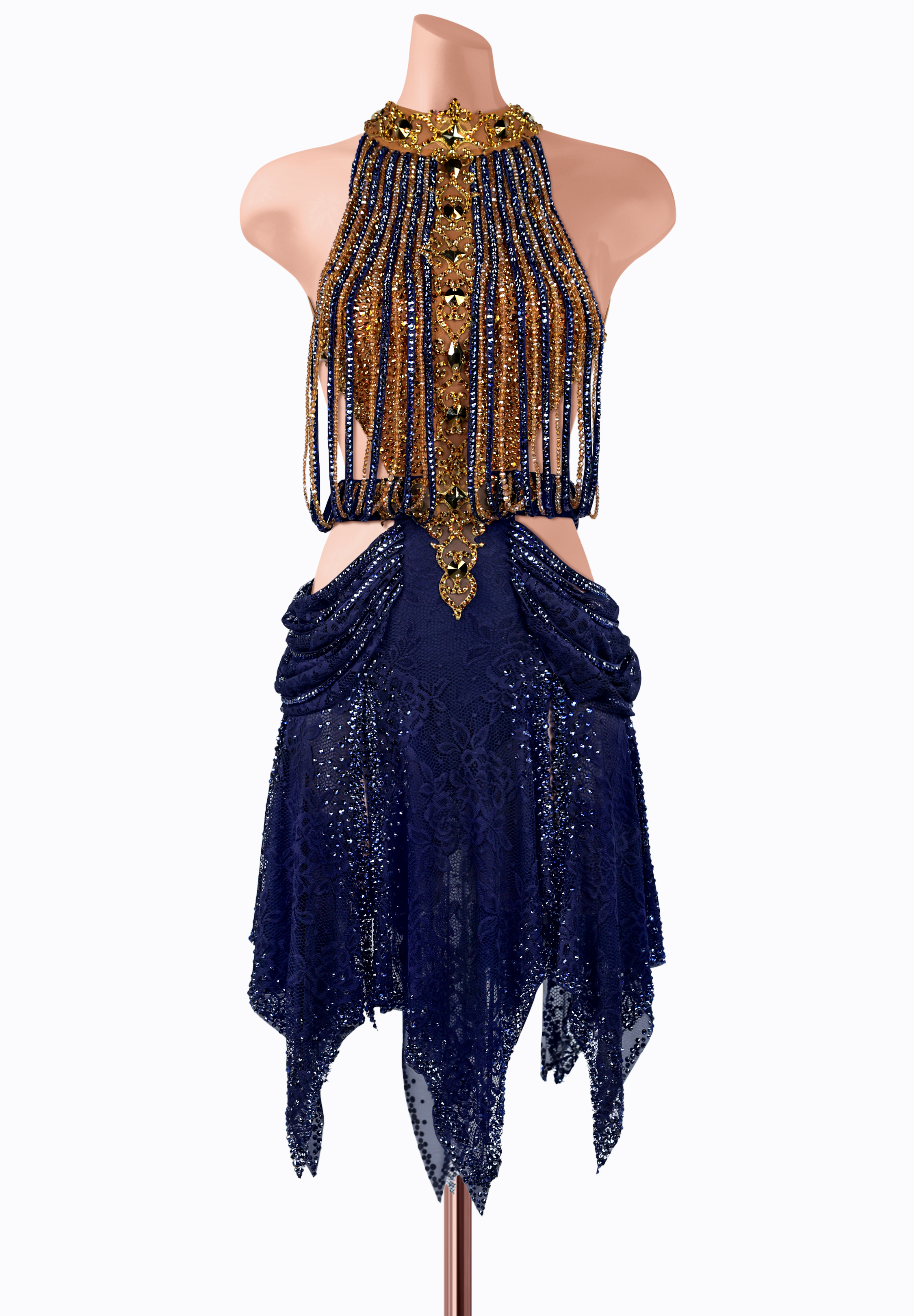 Gilded Night Latin Dress TD-CL0040