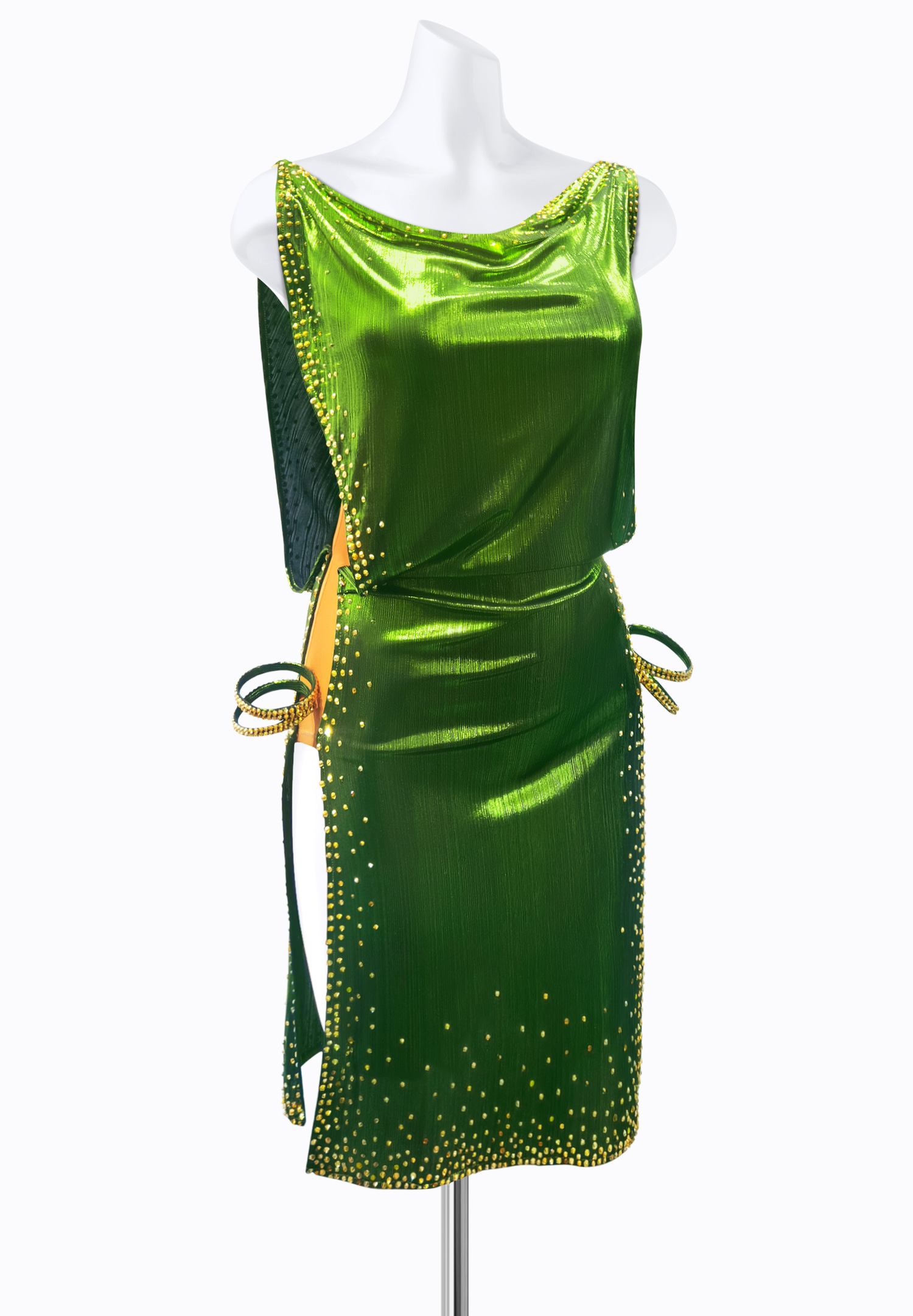 Glowing Crystal Latin Dress AM-L3644