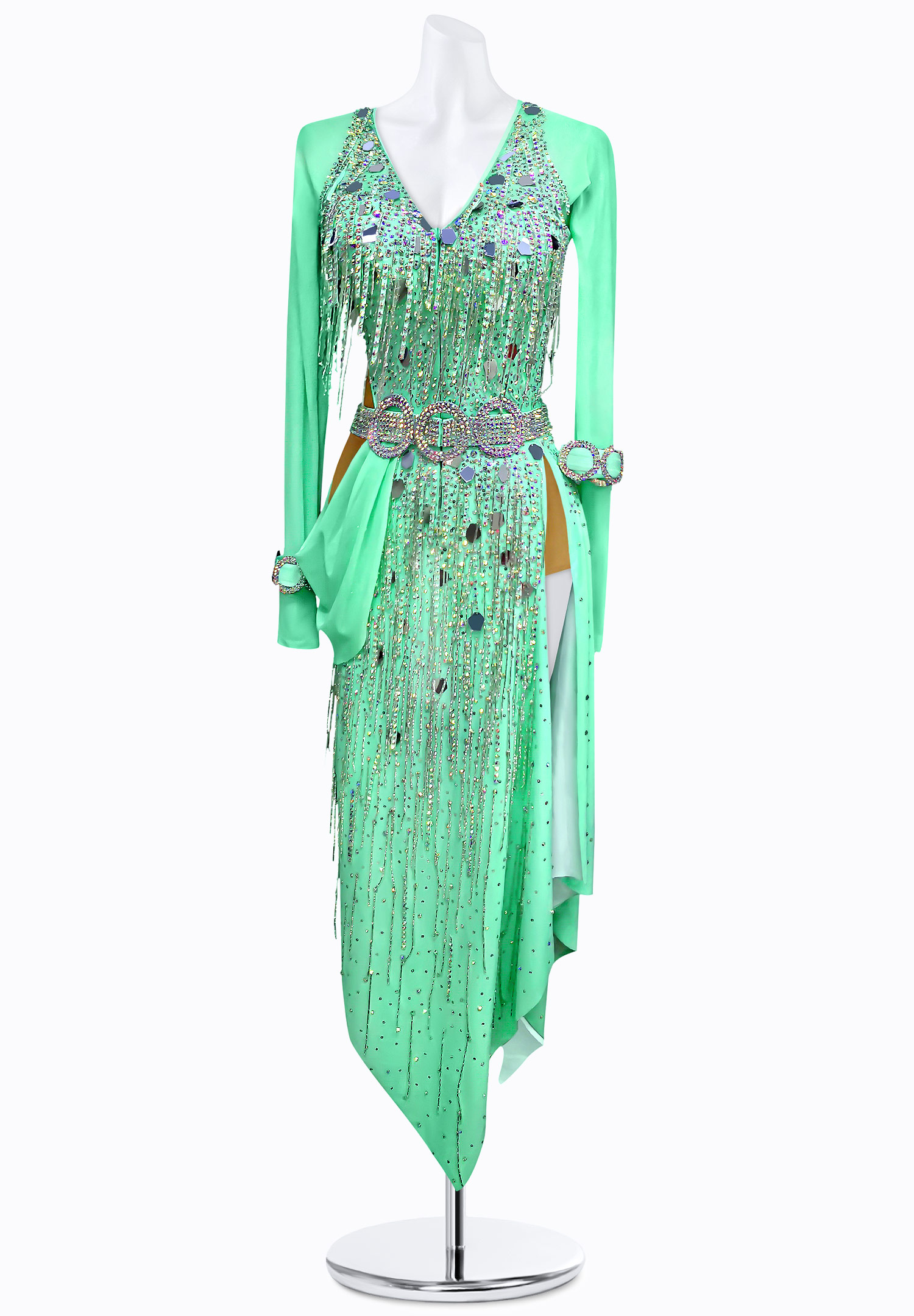 Glowing Lagoon Latin Dress AM-L3115