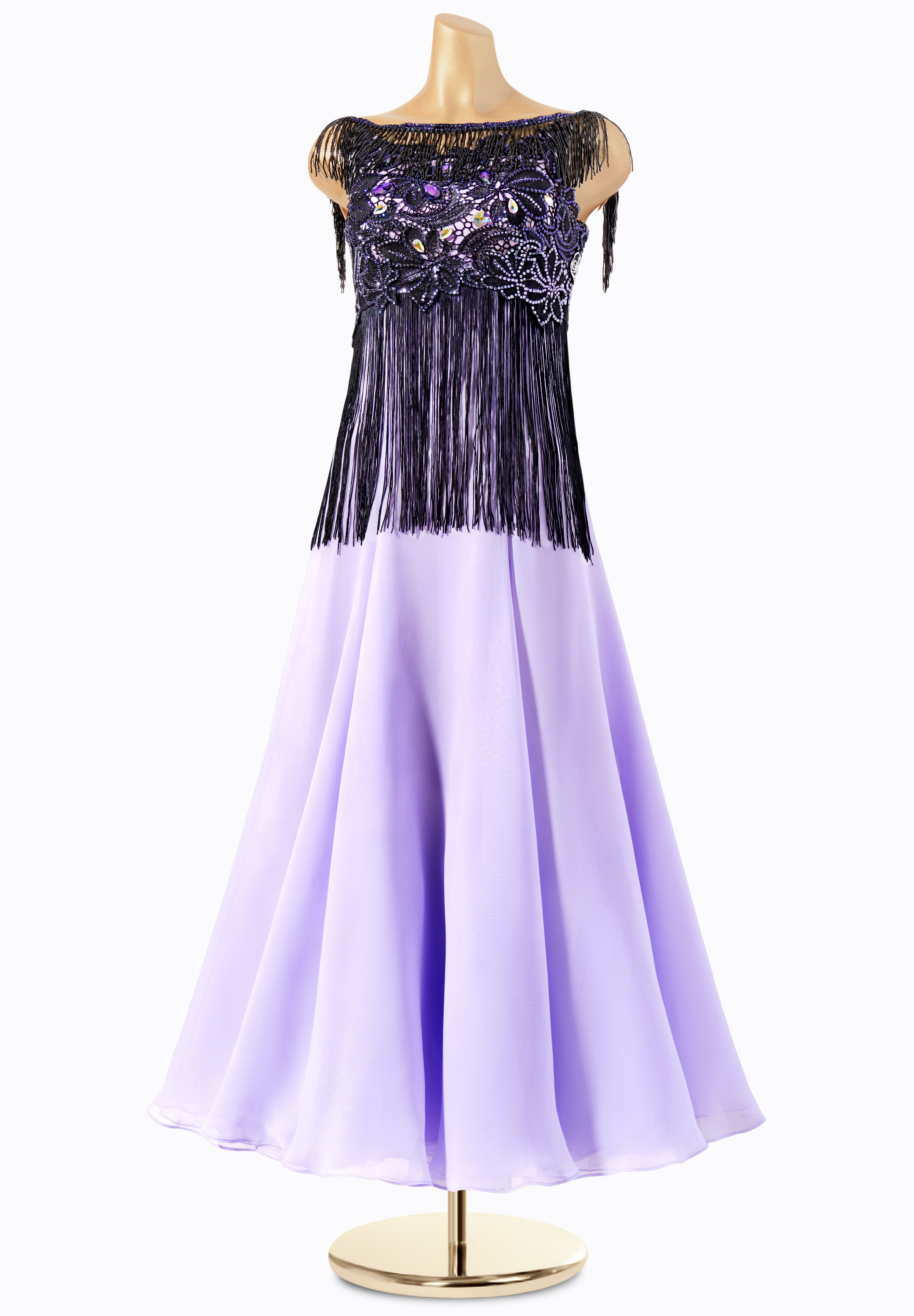 Graceful Fringe Ballroom Performance Dress PC-WB18015