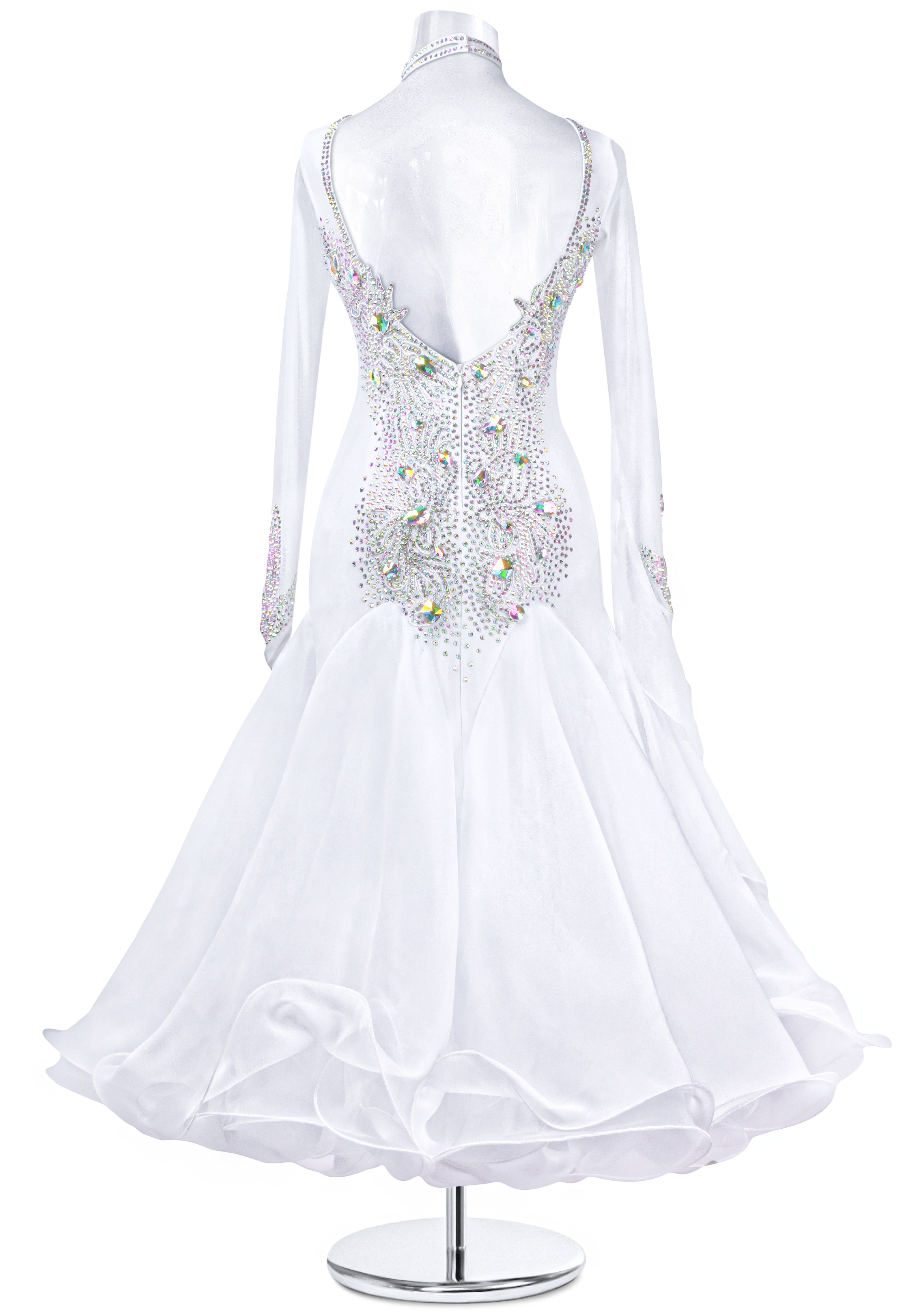 Heavily Stoned Ballroom Waltz Dress MQB184 | International Ballroom