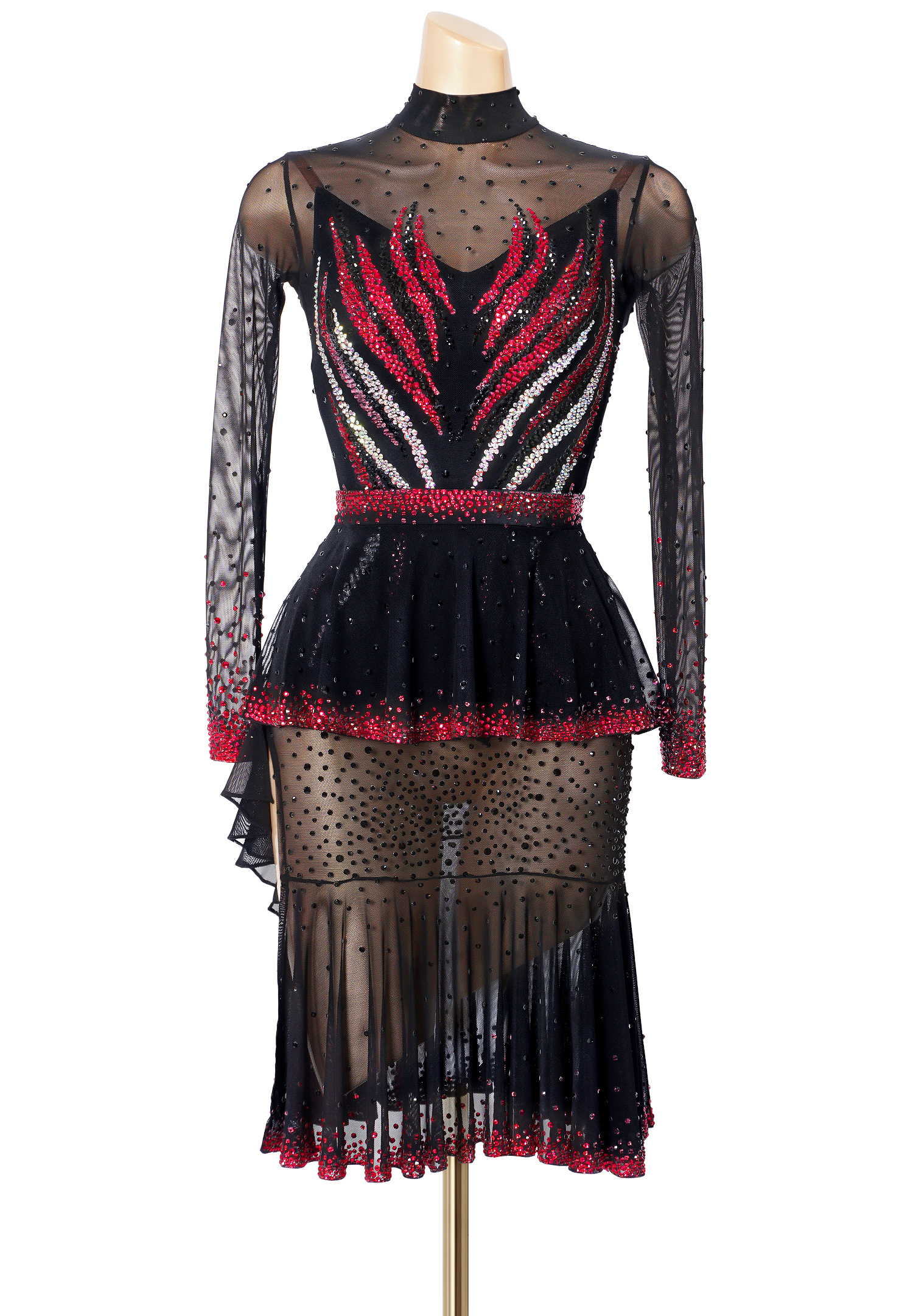 High Neck Flame Rhythm Dress PC-WL19001