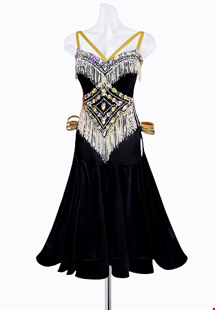 Hypnotic Fringe Latin Dress AML3106
