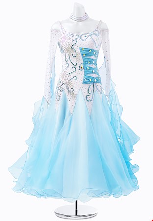 Icy Crystal Ballroom Gown BA-VSB034