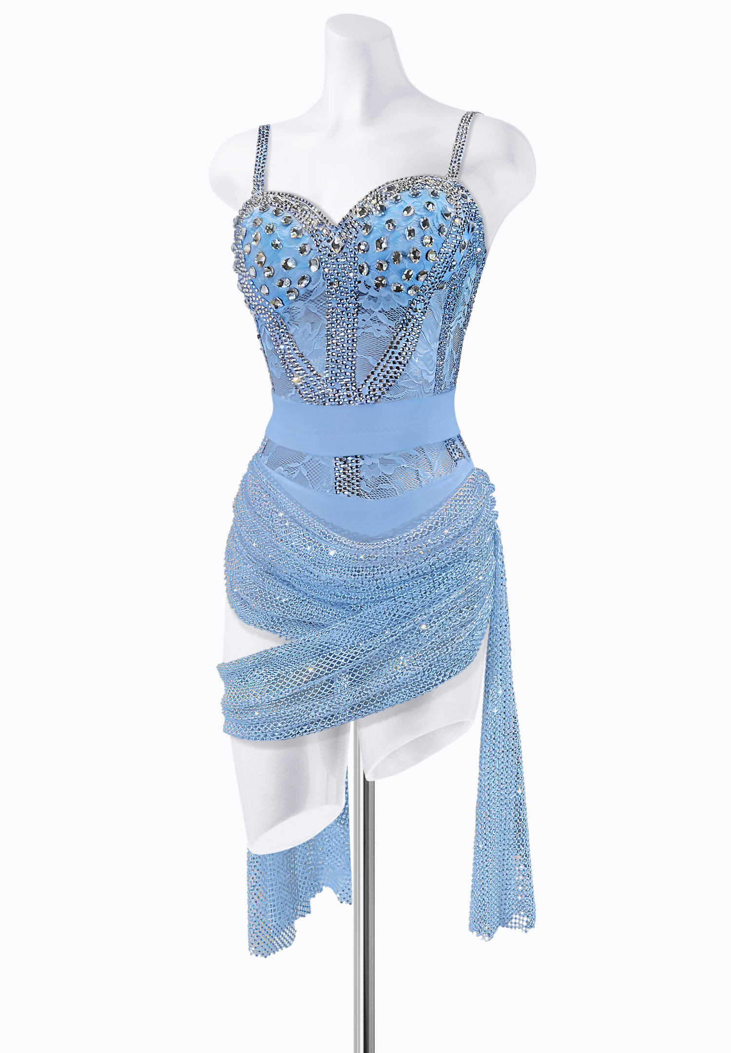 Icy Lace Latin Dress PR-L225166 | International Latin