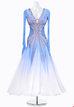 Icy Wonderland Ballroom Dress AMB3018