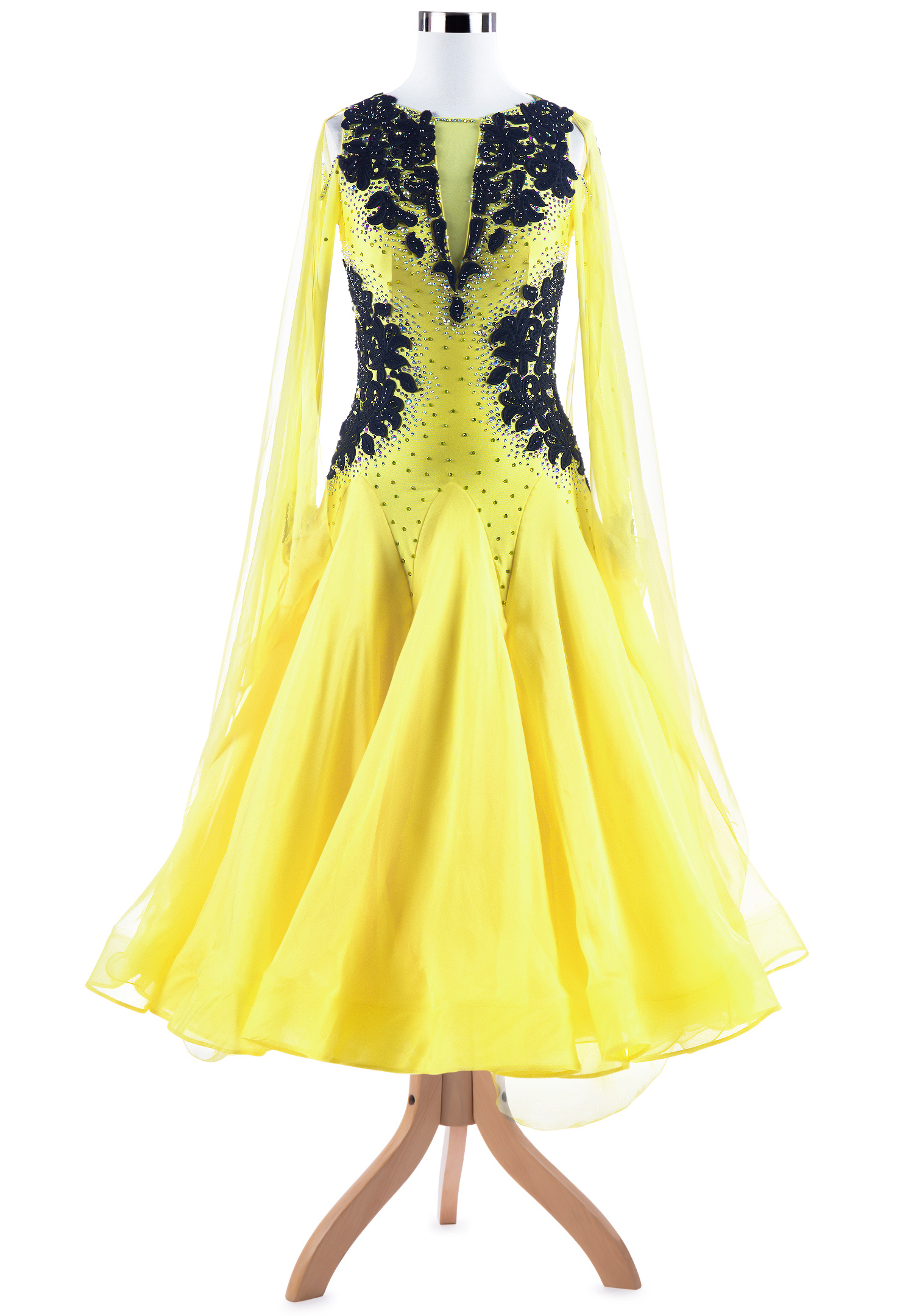 Imperial Crystal Applique Ballroom Dance Gown VN-A5359