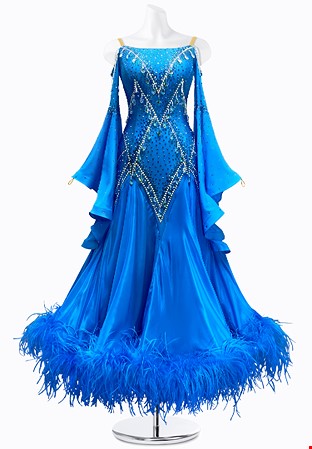 Teardrop Twirls Ballroom Gown JT-B4618