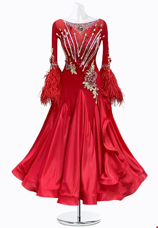 Fiery Applique Ballroom Gown JT-B4659