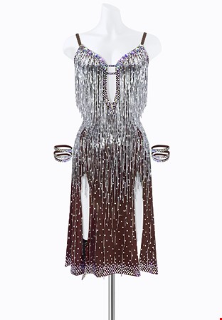 Flashy Fringe Latin Dress JT-L2193