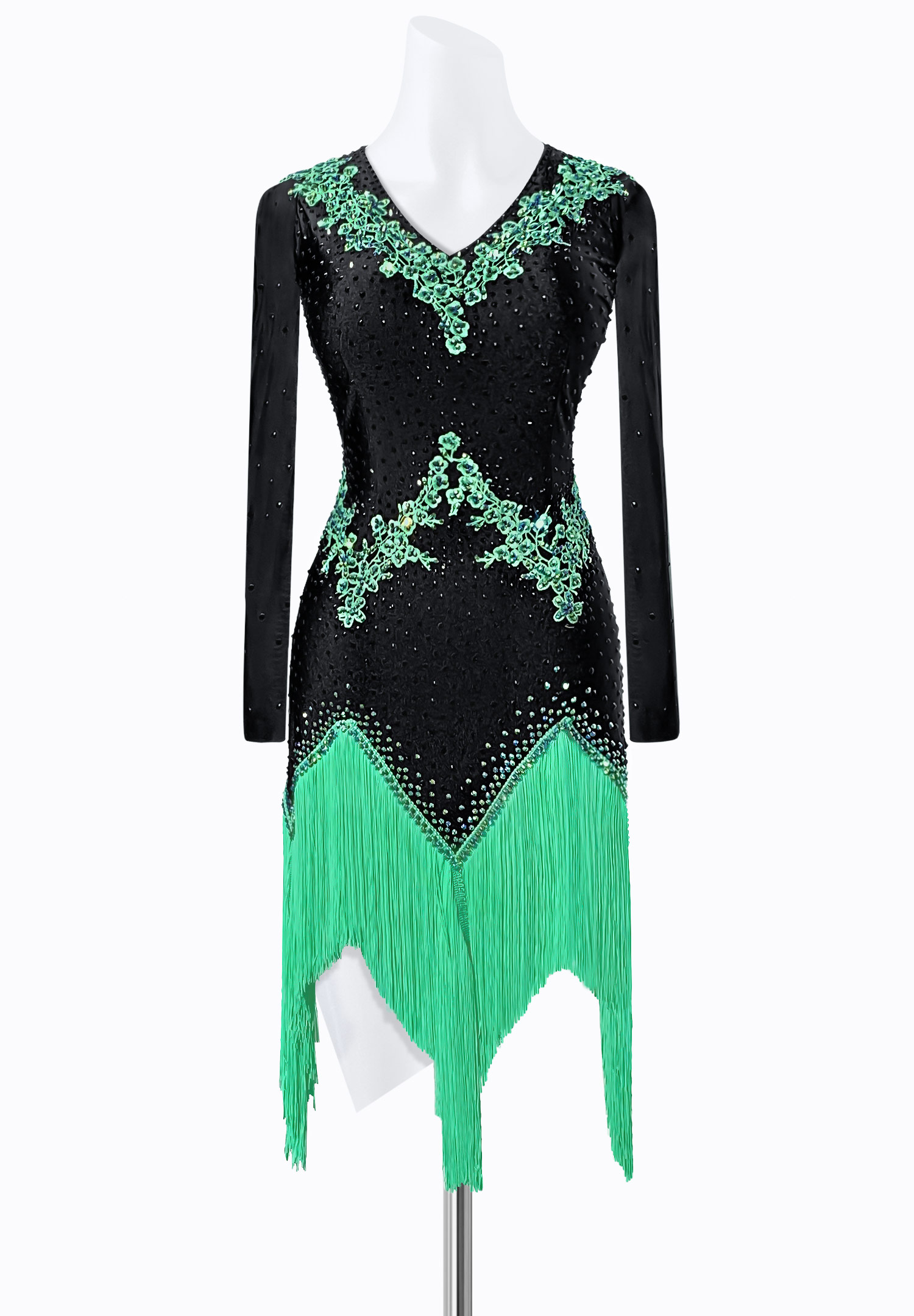 Dark Emerald Latin Dress JT-L2219
