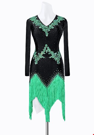 Dark Emerald Latin Dress JT-L2219