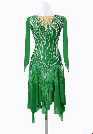 Lush Leaf Latin Dress JT-L2220