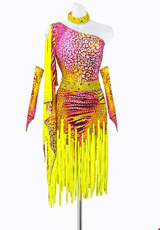 Electric Safari Latin Dress JT-L2327