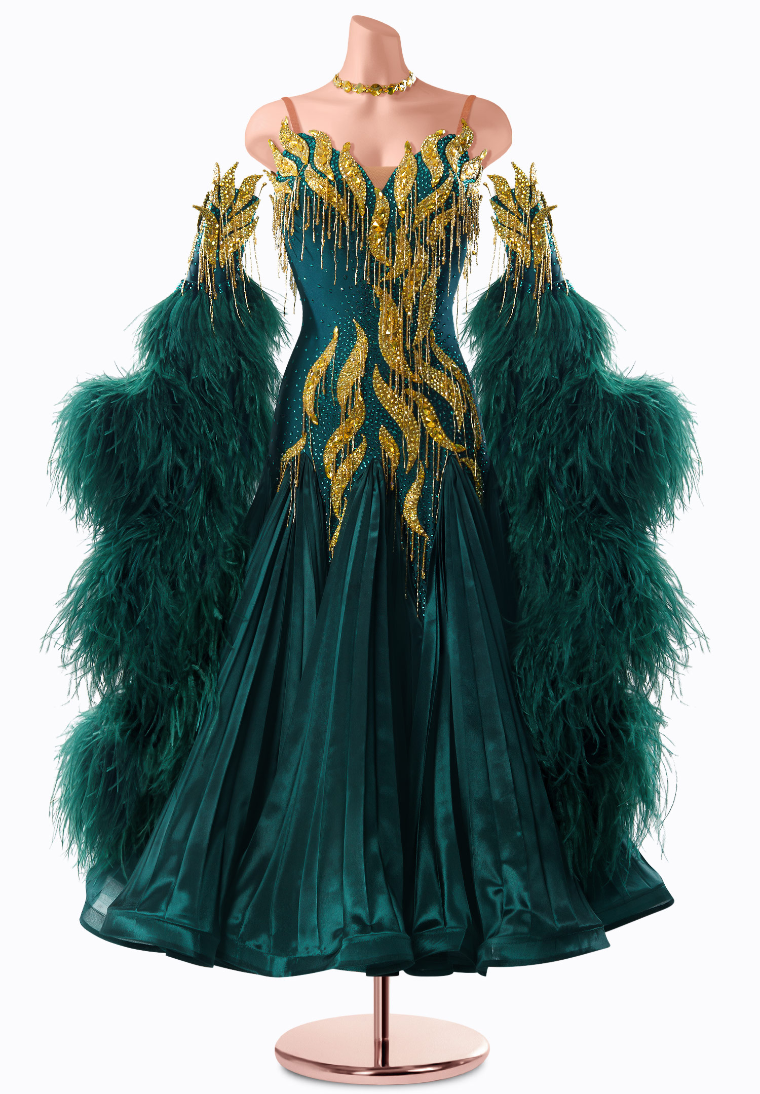 Jade Majesty Ballroom Gown TID-BM1263