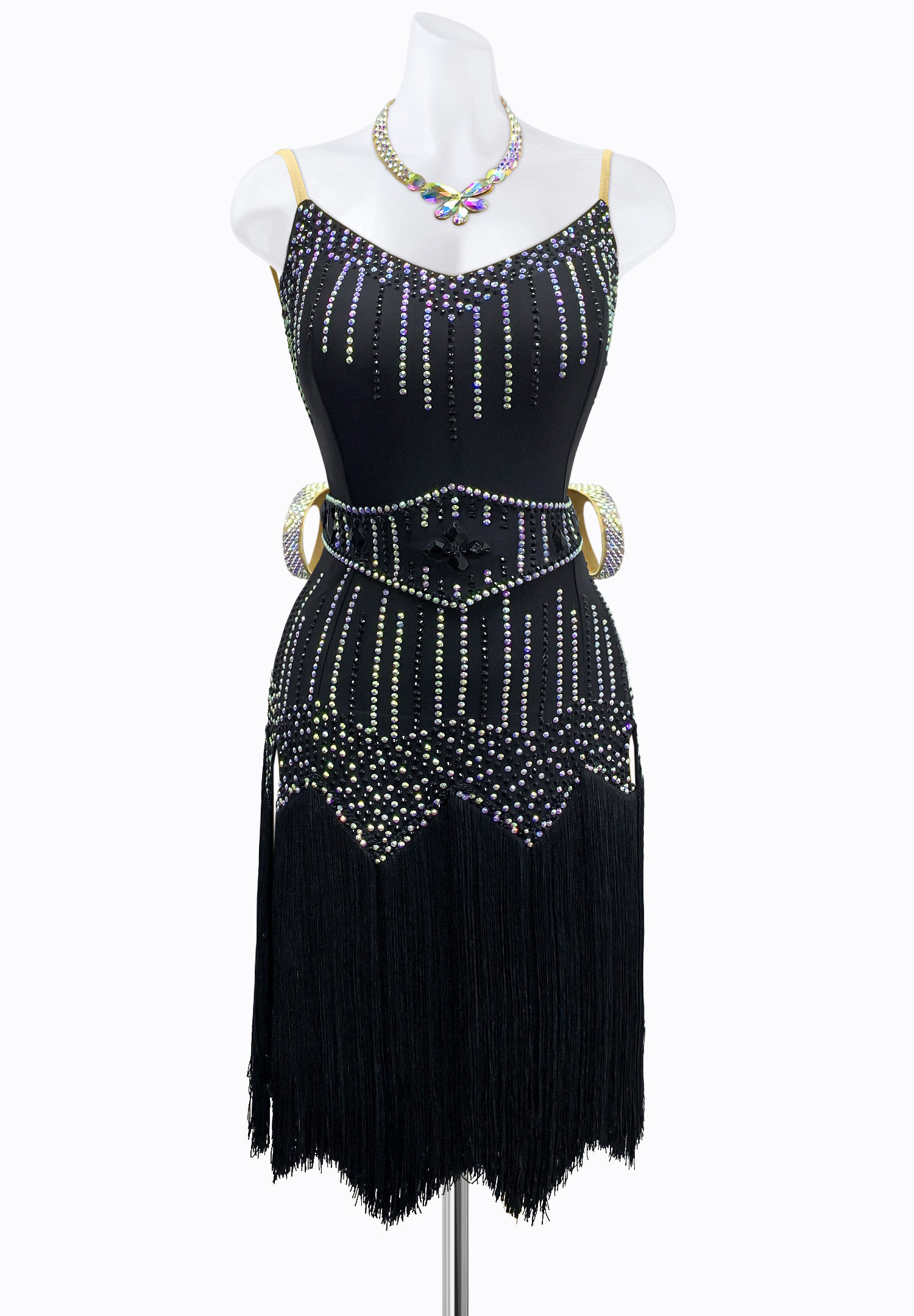 Jagged Midnight Latin Dress JT-L2159
