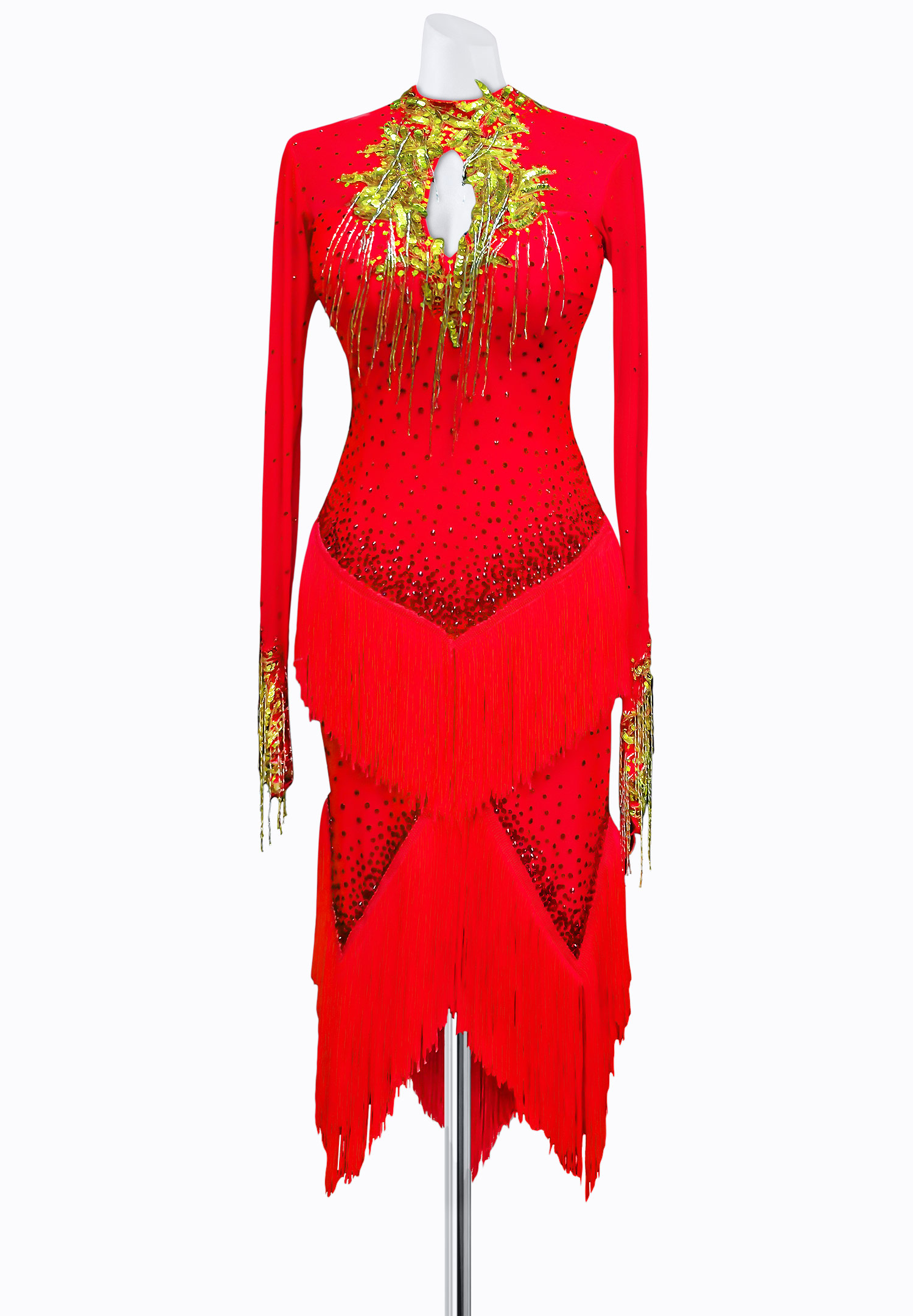 Keyhole Romance Latin Dress AM-L3129