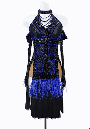 Midnight Sparkle Latin Dress PR-L240051