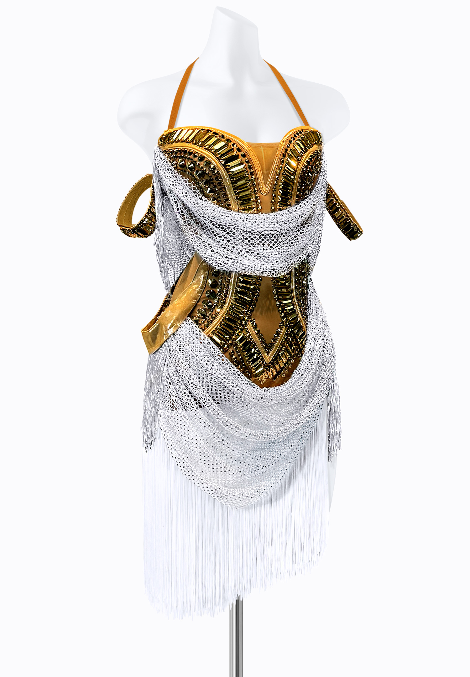 Mesh Goddess Latin Dress PR-L240068