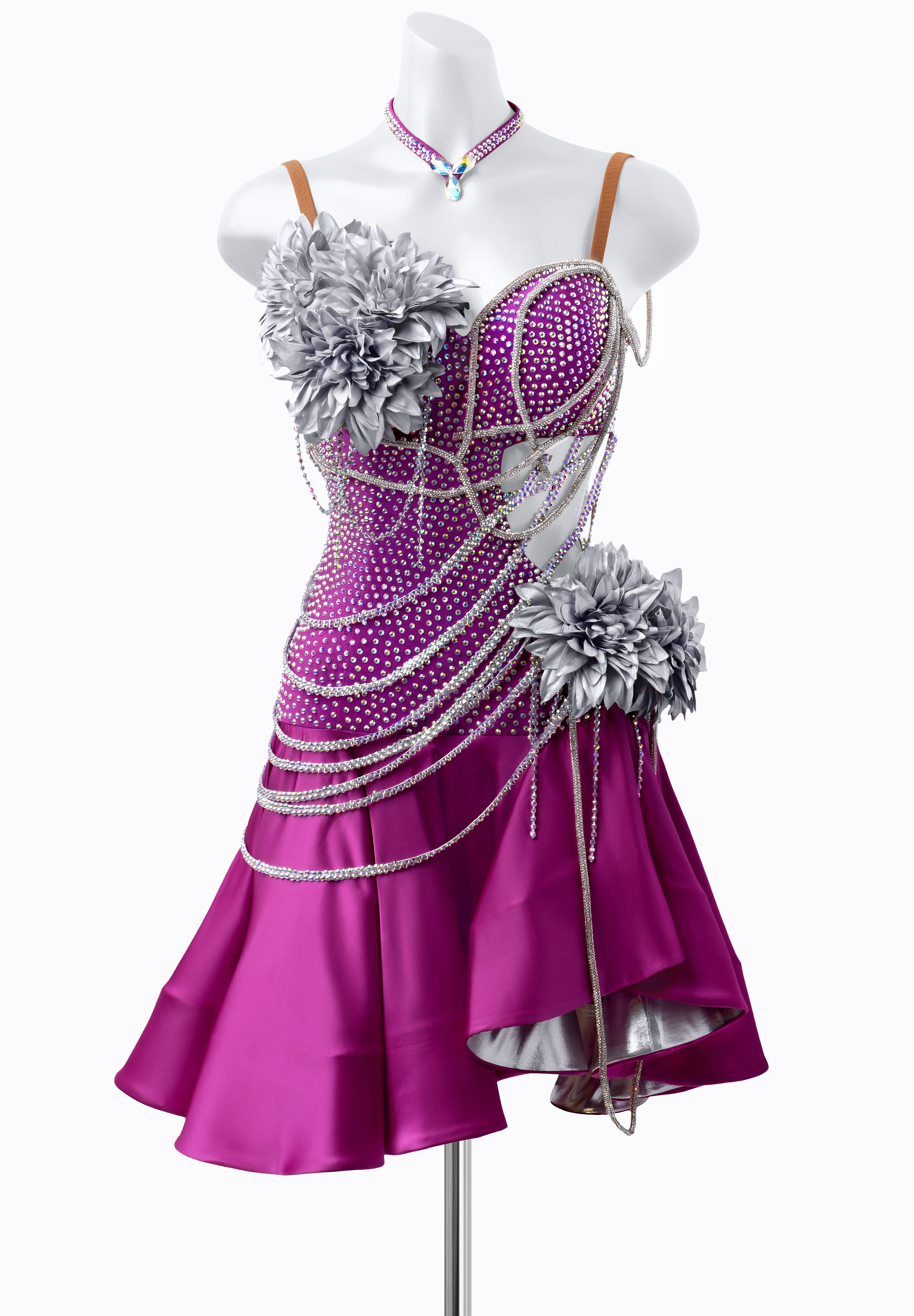 Floral Blaze Latin Dress PR-L240049