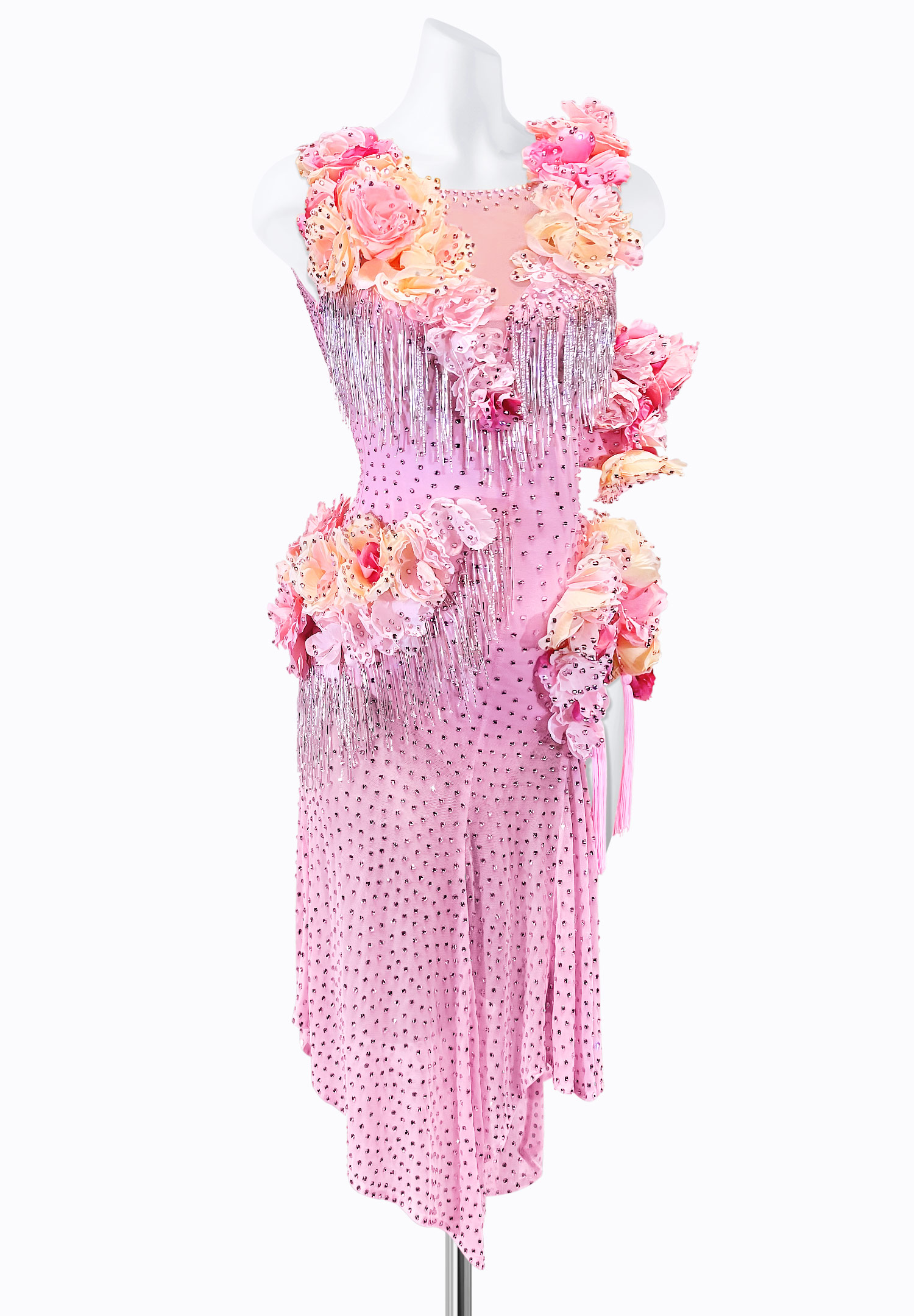 Floral Escape Latin Dress PR-L240052